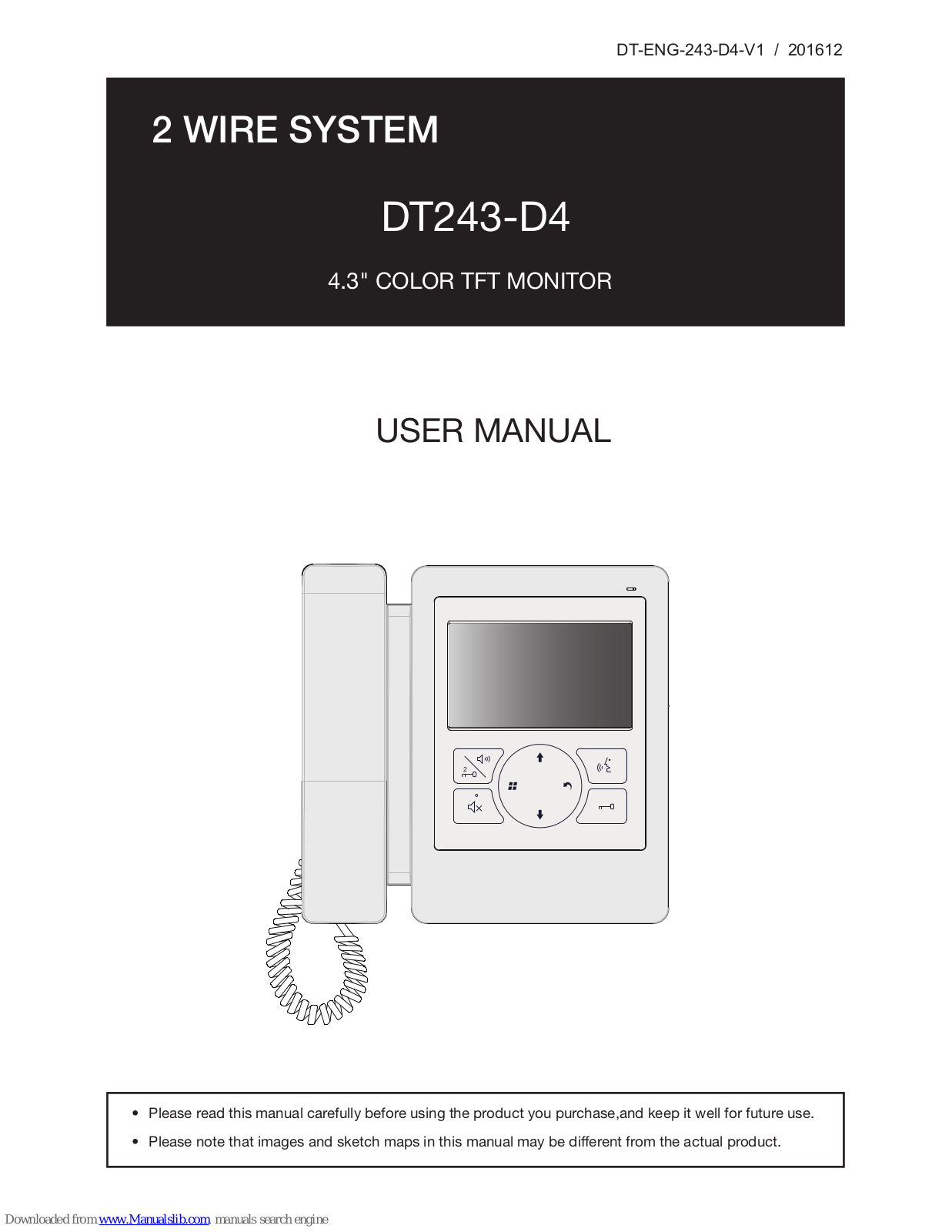 V-Tec DT243-D4 User Manual