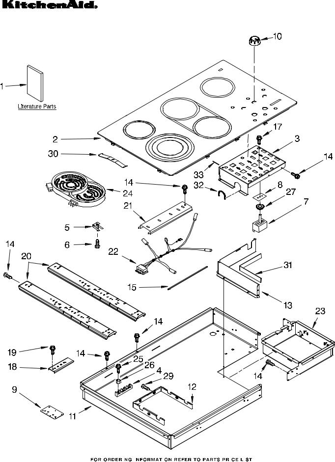 KitchenAid KECC567RWW05 Parts List