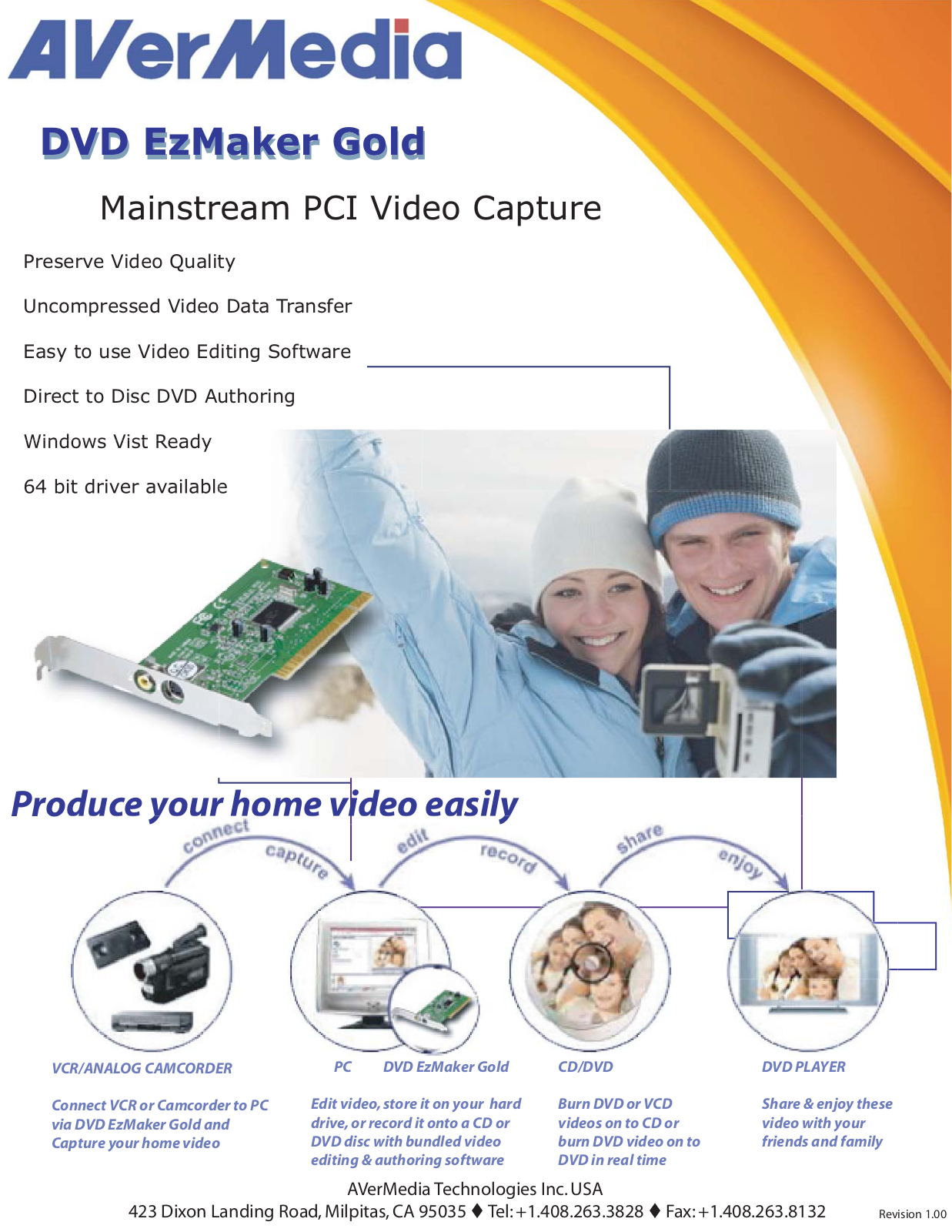 AVerMedia Technologies Mainstream PCI Video Capture User Manual