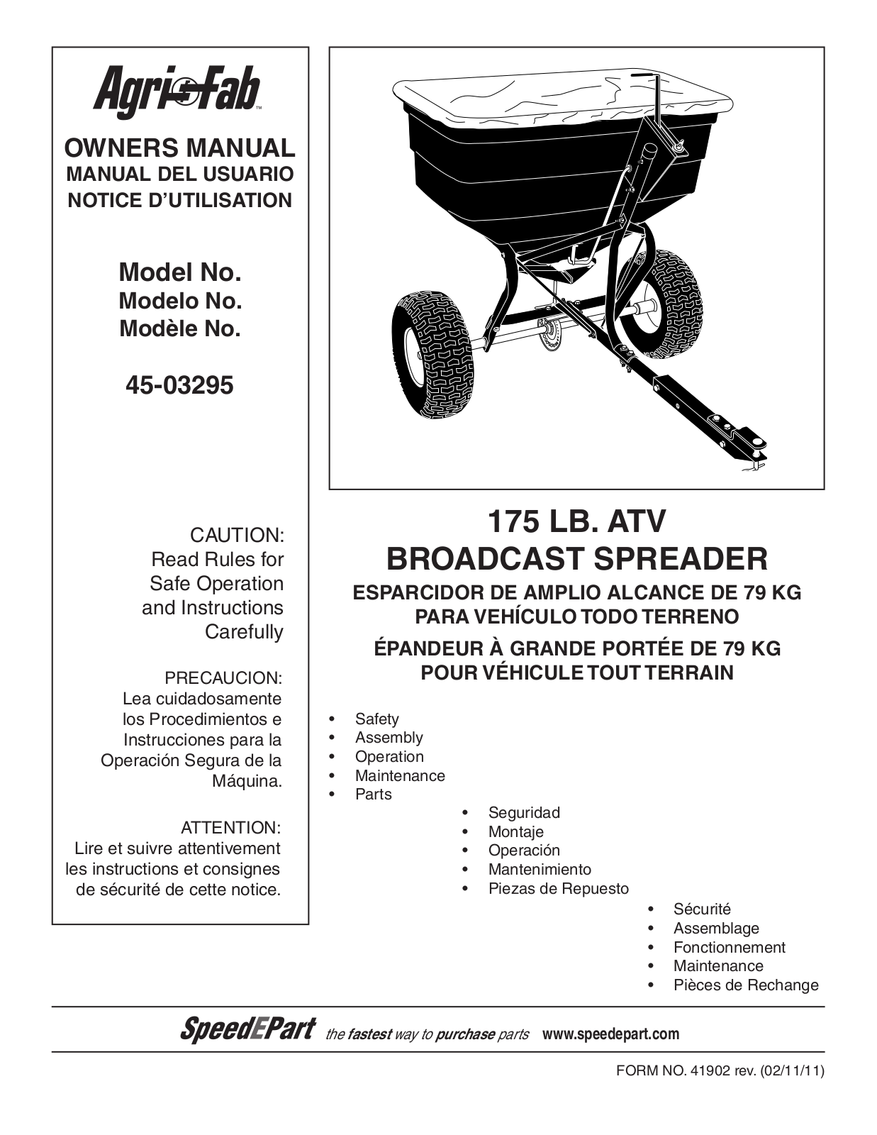 Agri-Fab 45-03295 User Manual