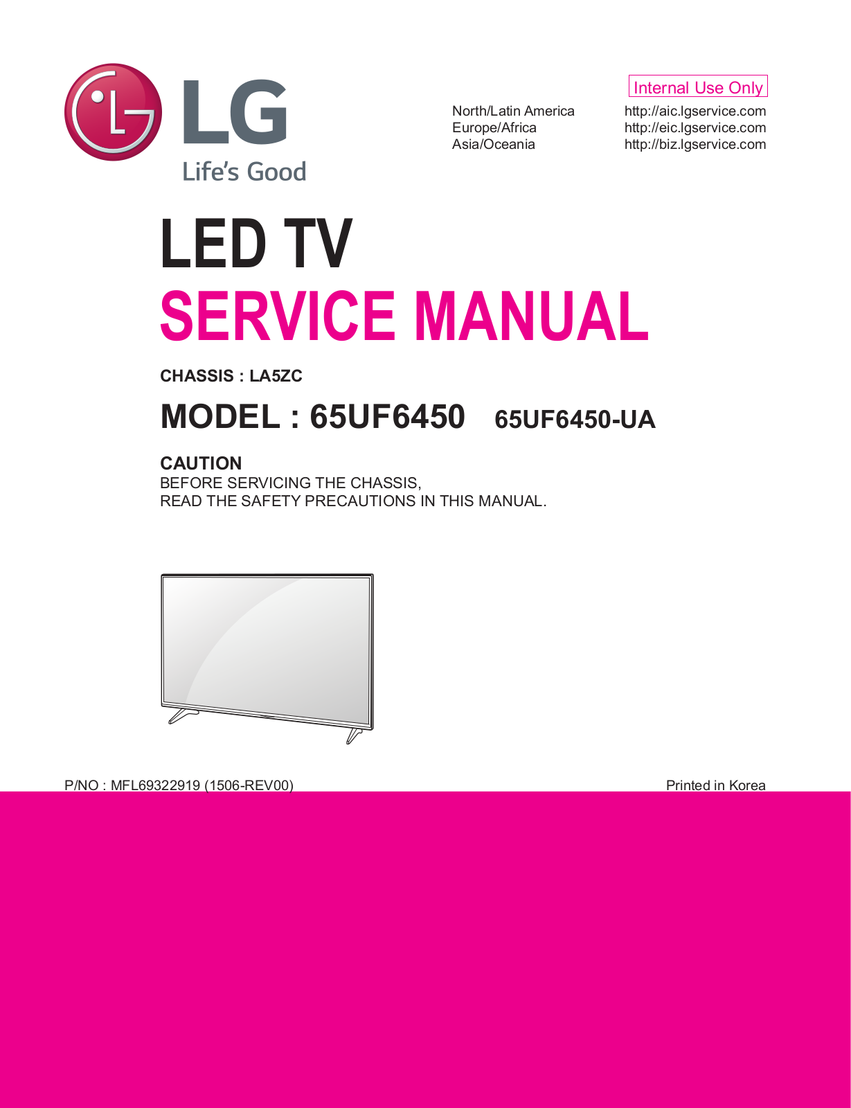 LG 65UF6450 Schematic