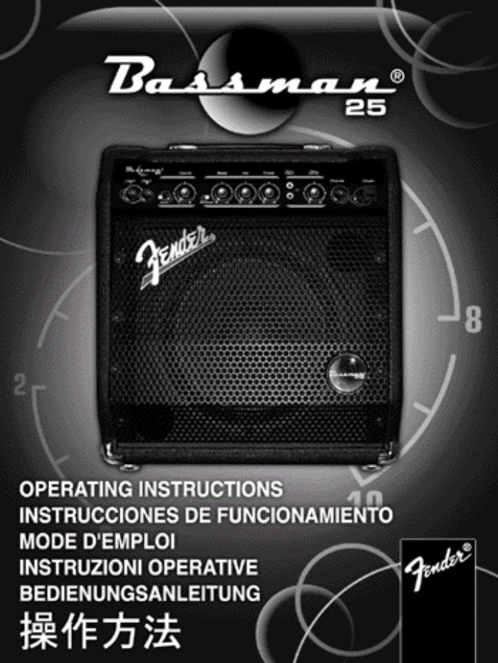 Fender RUMBLE 25 User Manual