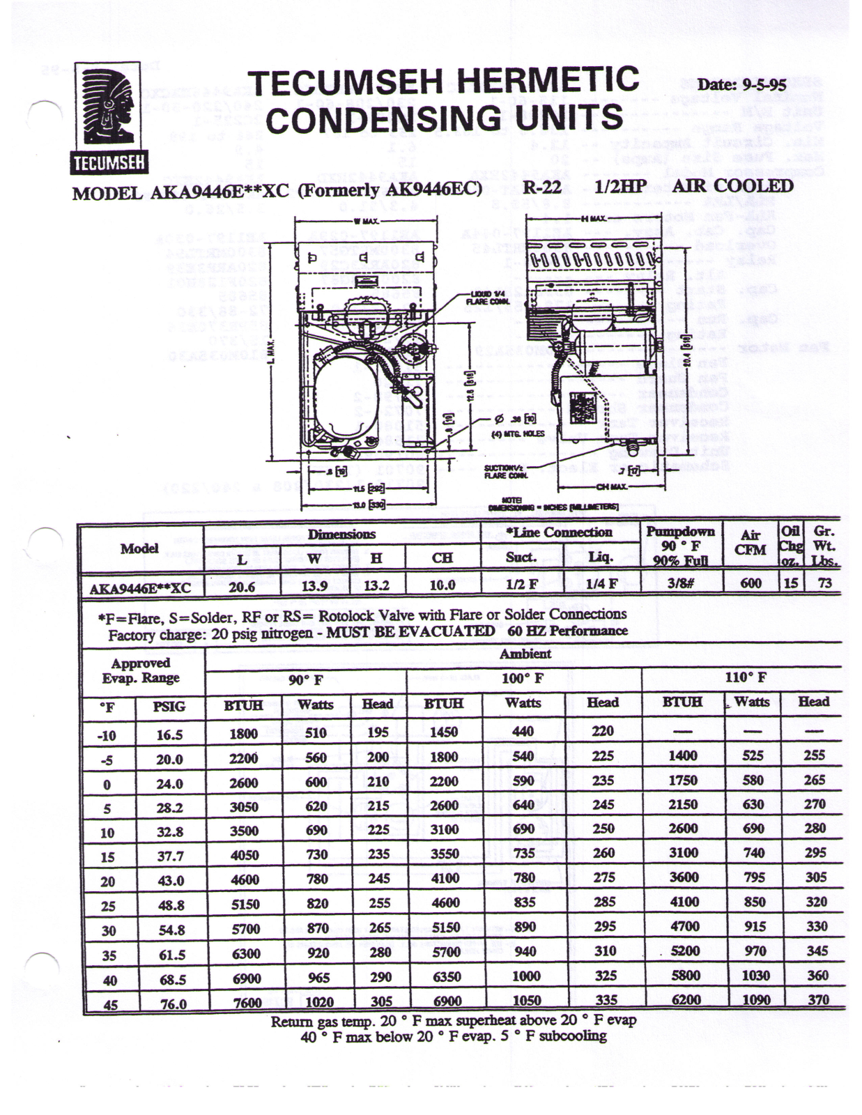 Tecumseh AKA9446EXCXC User Manual