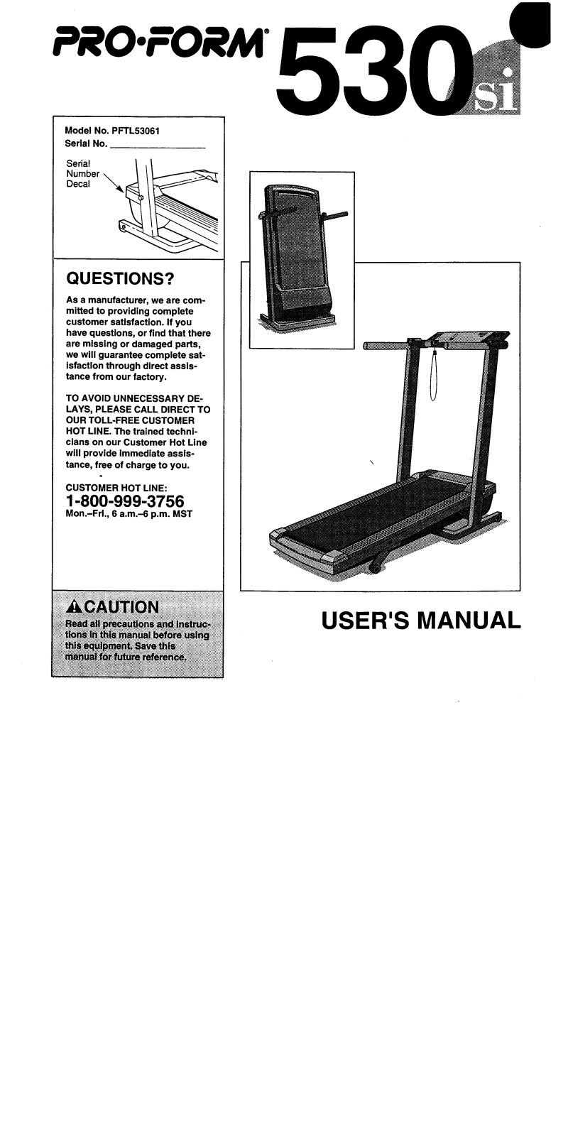 ProForm PFTL53061 User Manual