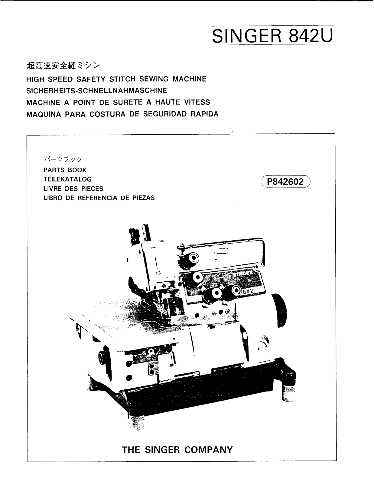 Singer 842U Parts List