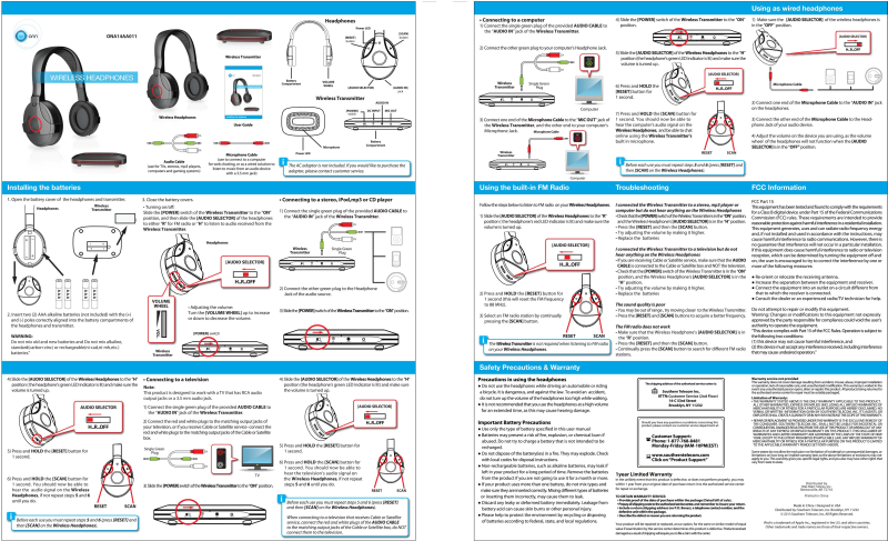 Onn ONA14AA011 User Manual