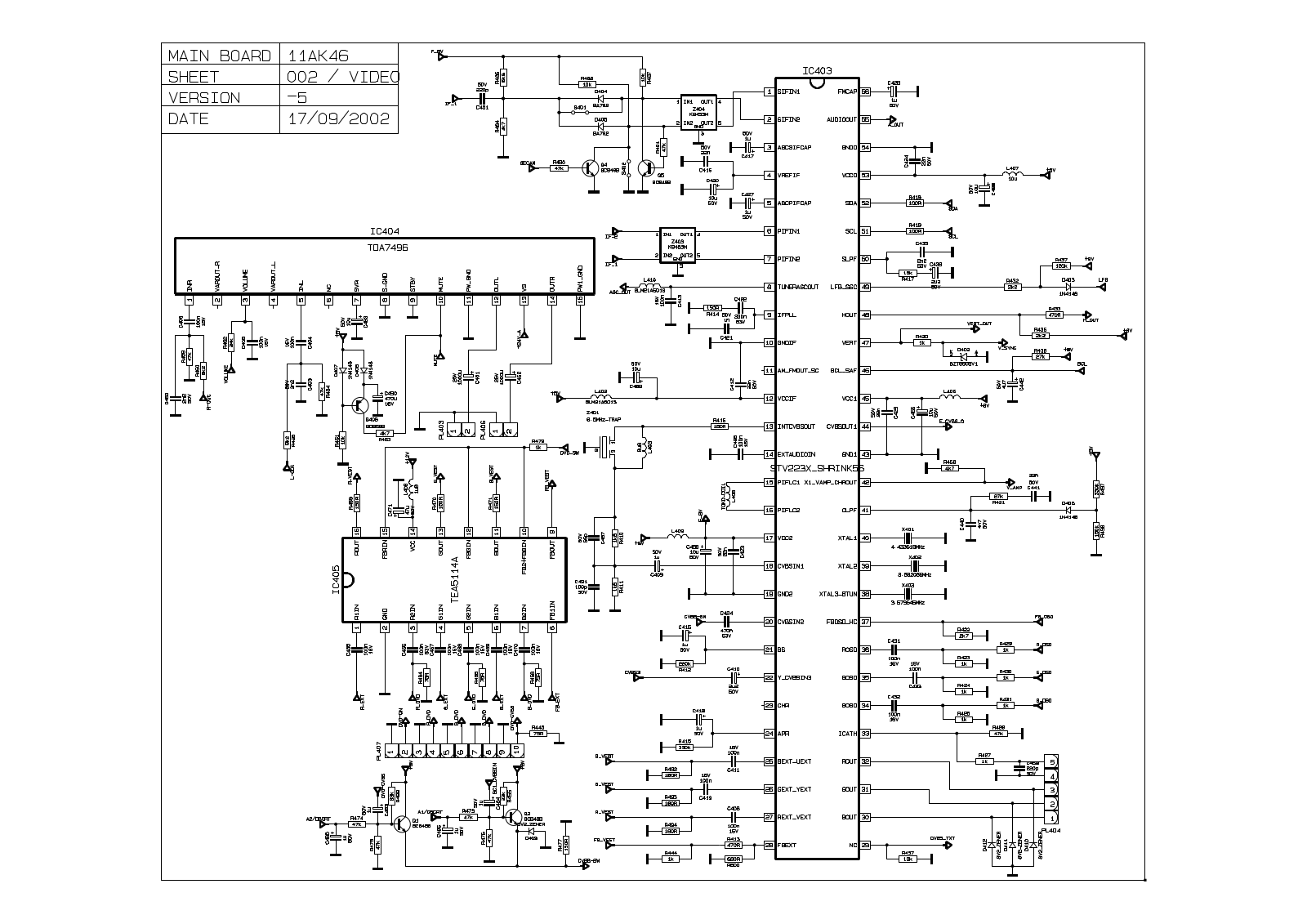 VESTEL AK46 Schematics video processor 5