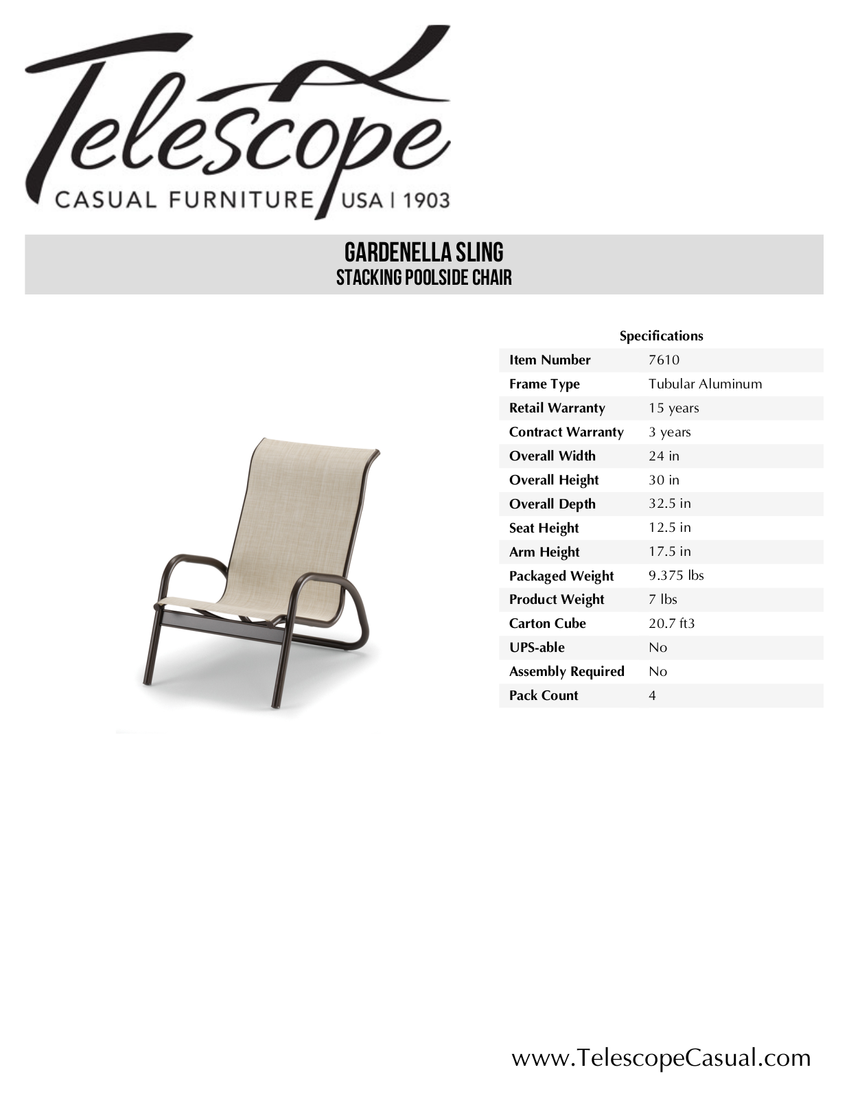 Telescope Casual TE3048 Specifications - ManualMachine.com