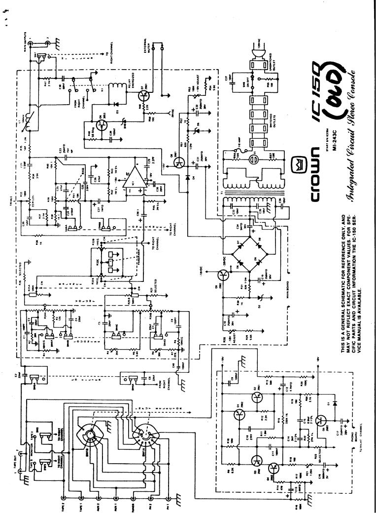 Crown IC-150 Schematic