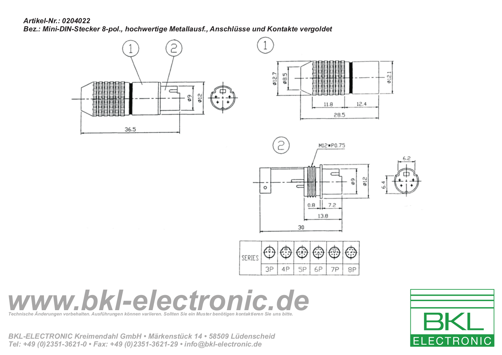 BKL BKL 0204022 Datasheet - ManualMachine.com