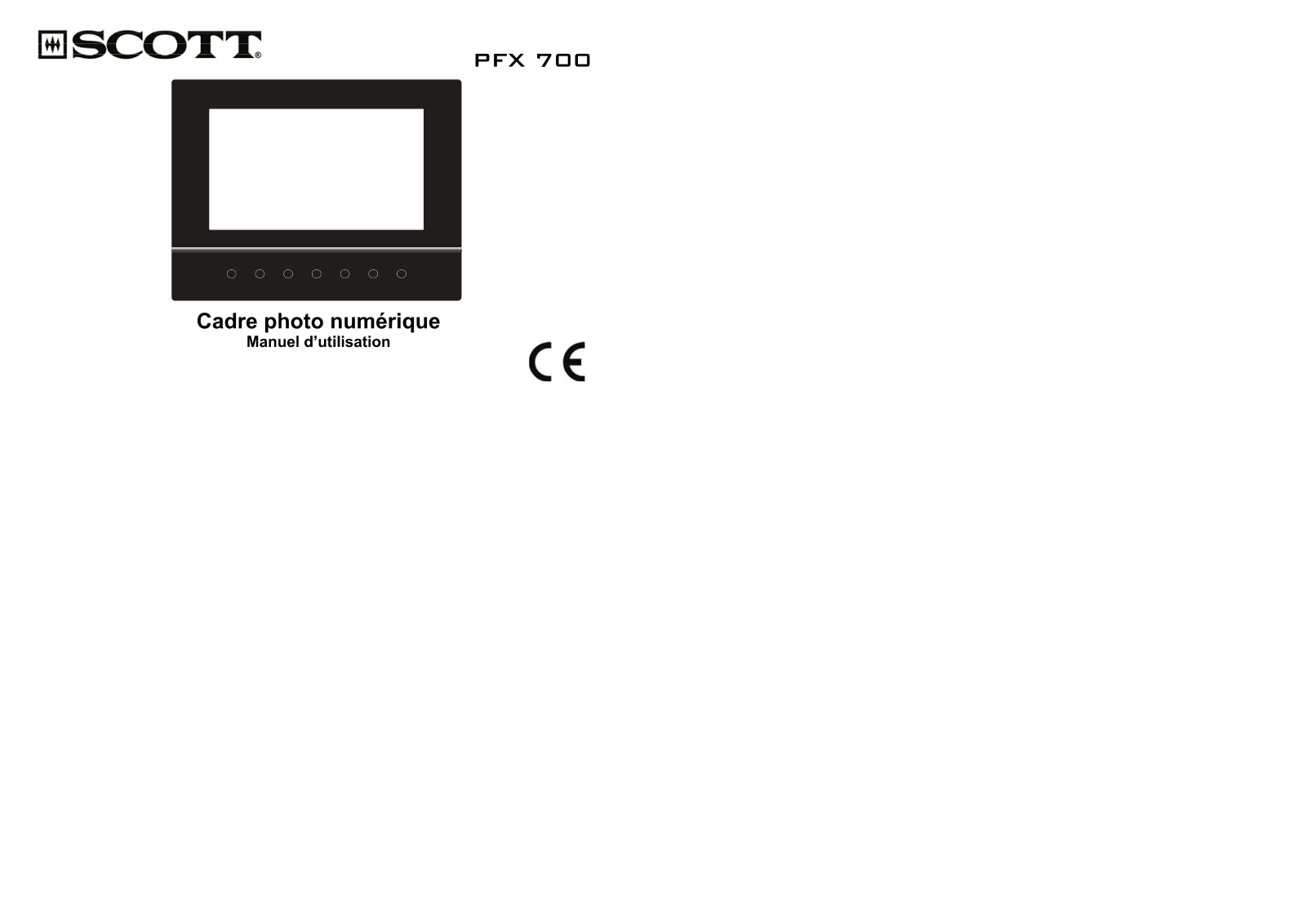 SCOTT PFX 700 User Manual