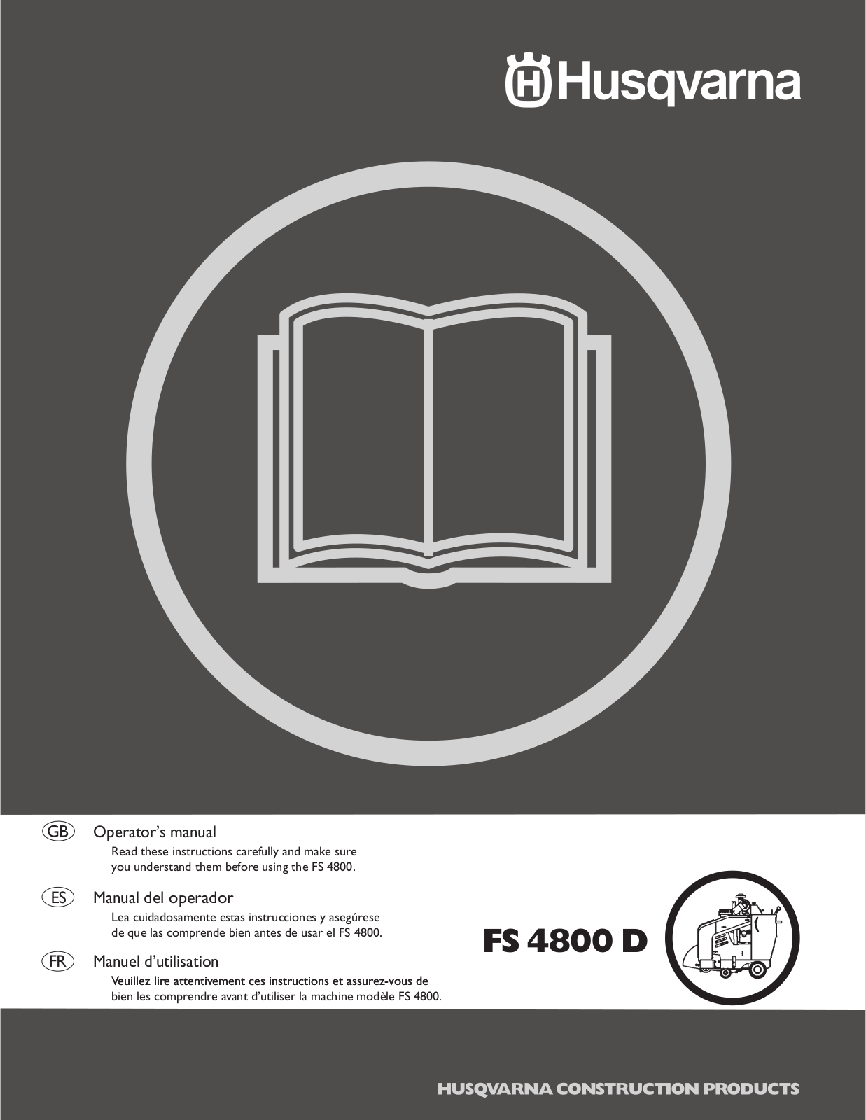 Husqvarna FS4800D User Manual