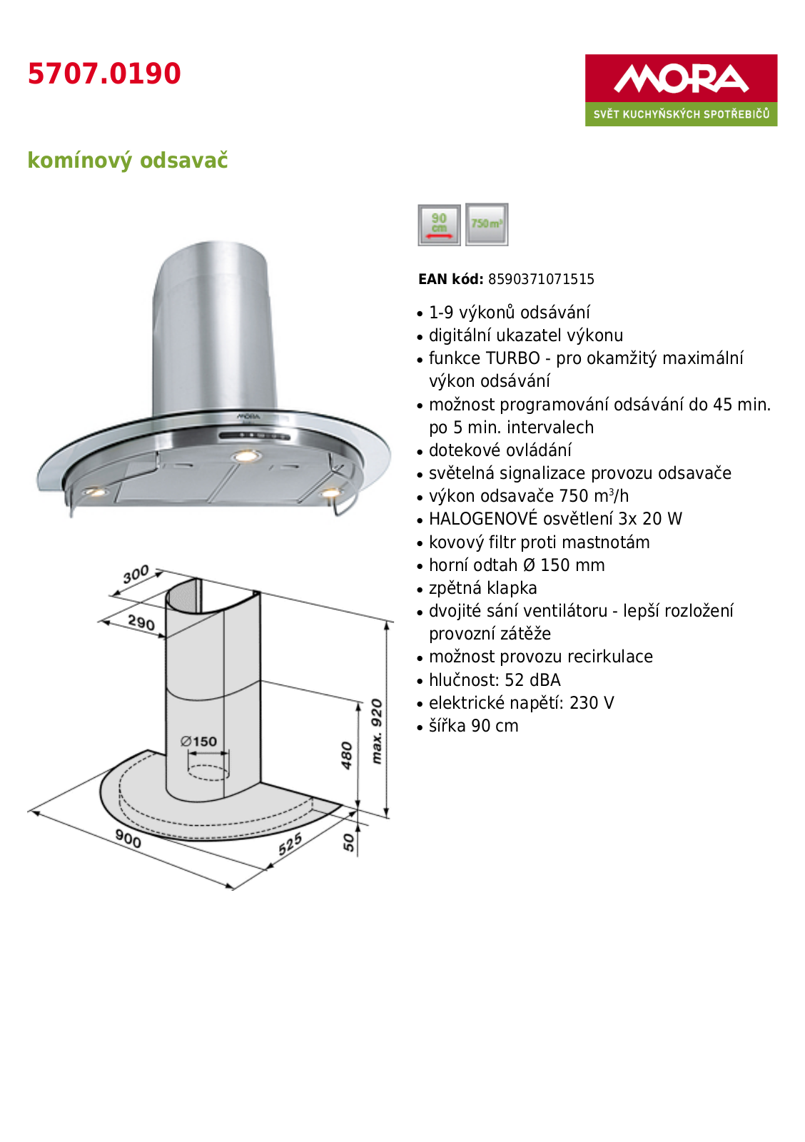 Mora OP 5707.0190 User Manual