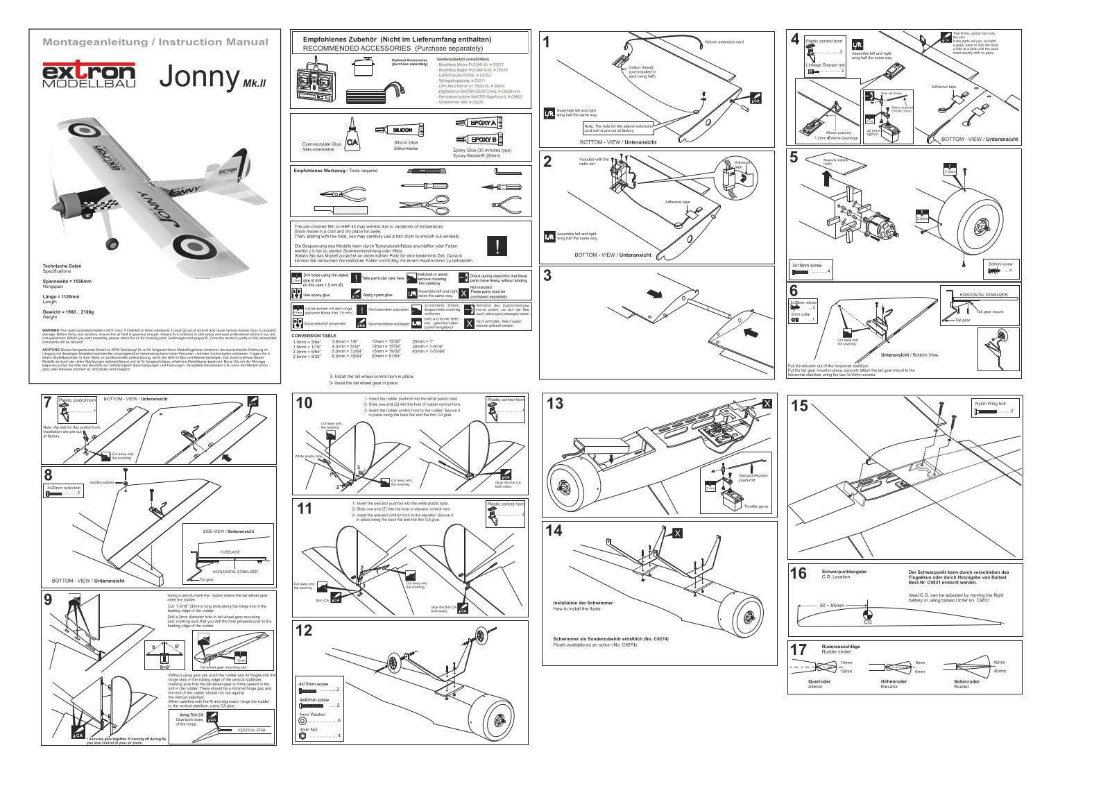 Extron Modellbau Jonny 2 User guide - ManualMachine.com