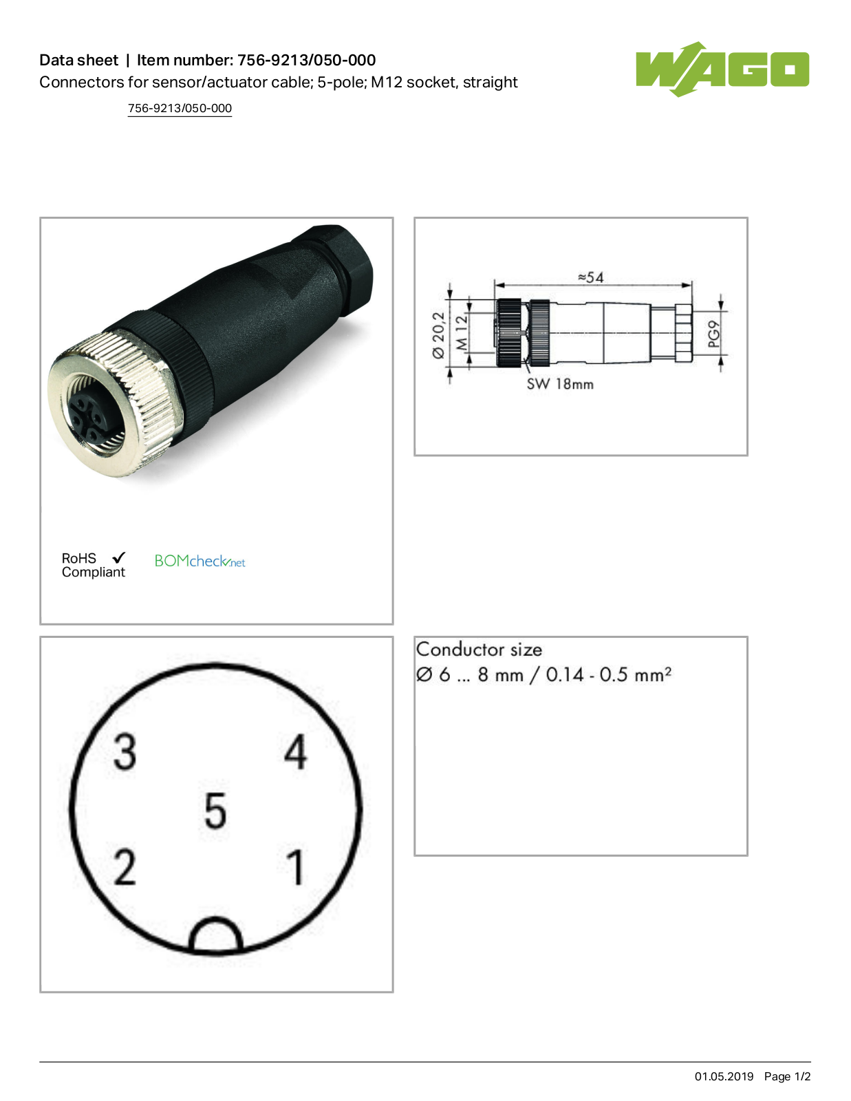 Wago 756-9213/050-000 Data Sheet