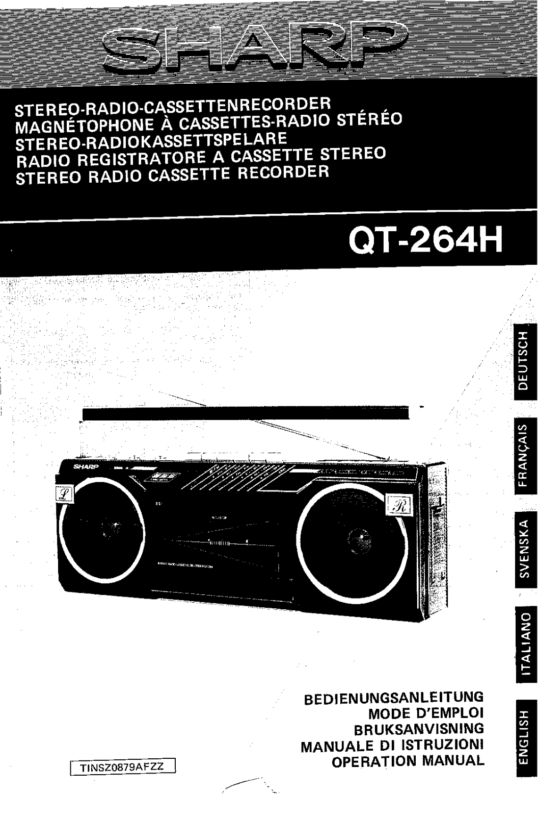 Sharp QT-264H User Manual