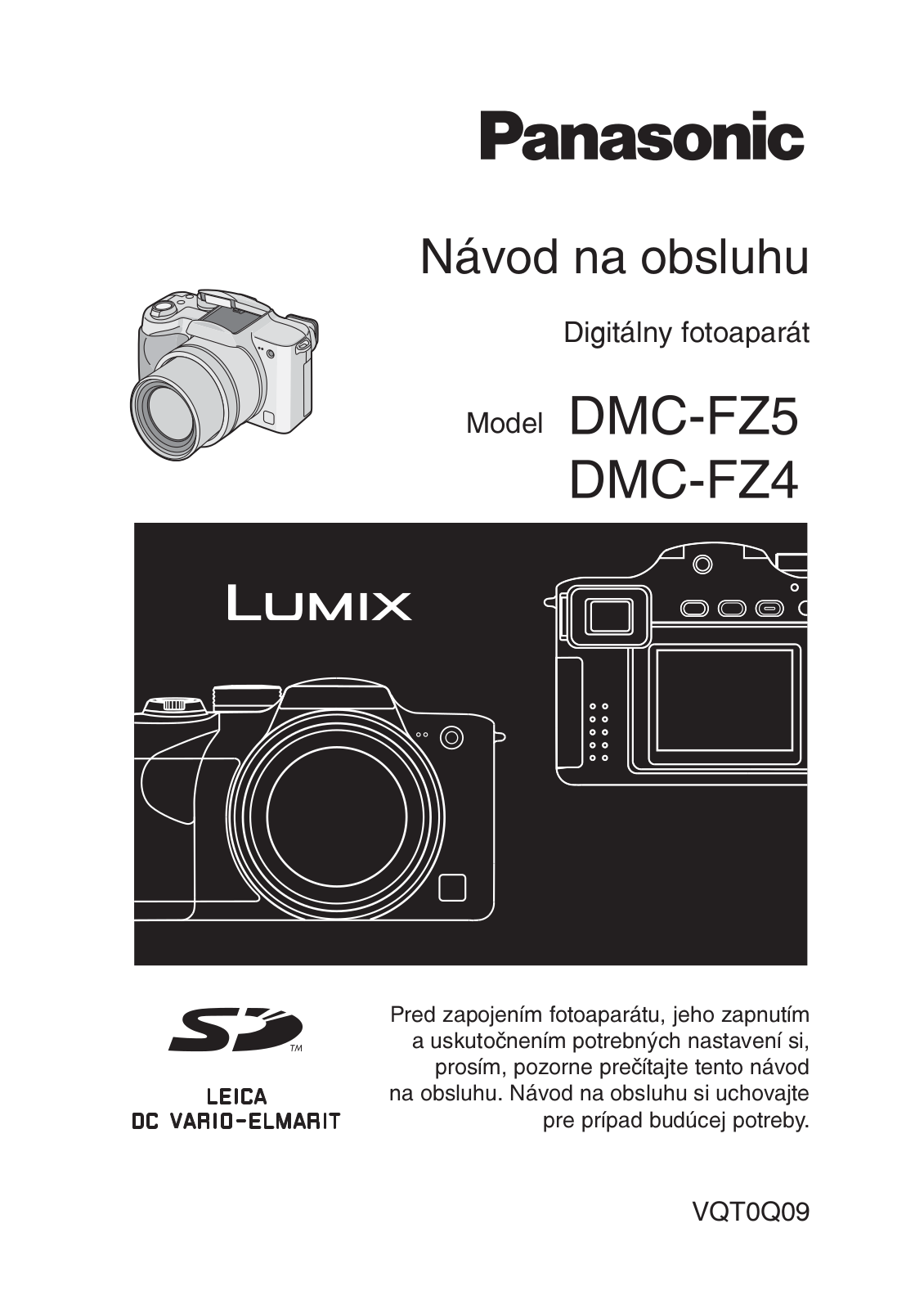 Panasonic DMCFZ4, DMCFZ5 User Manual