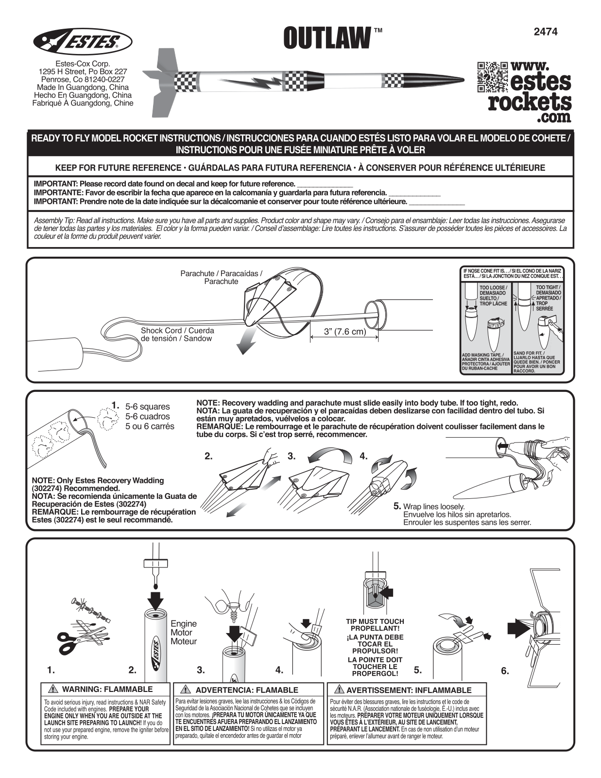 ESTES Outlaw User Manual