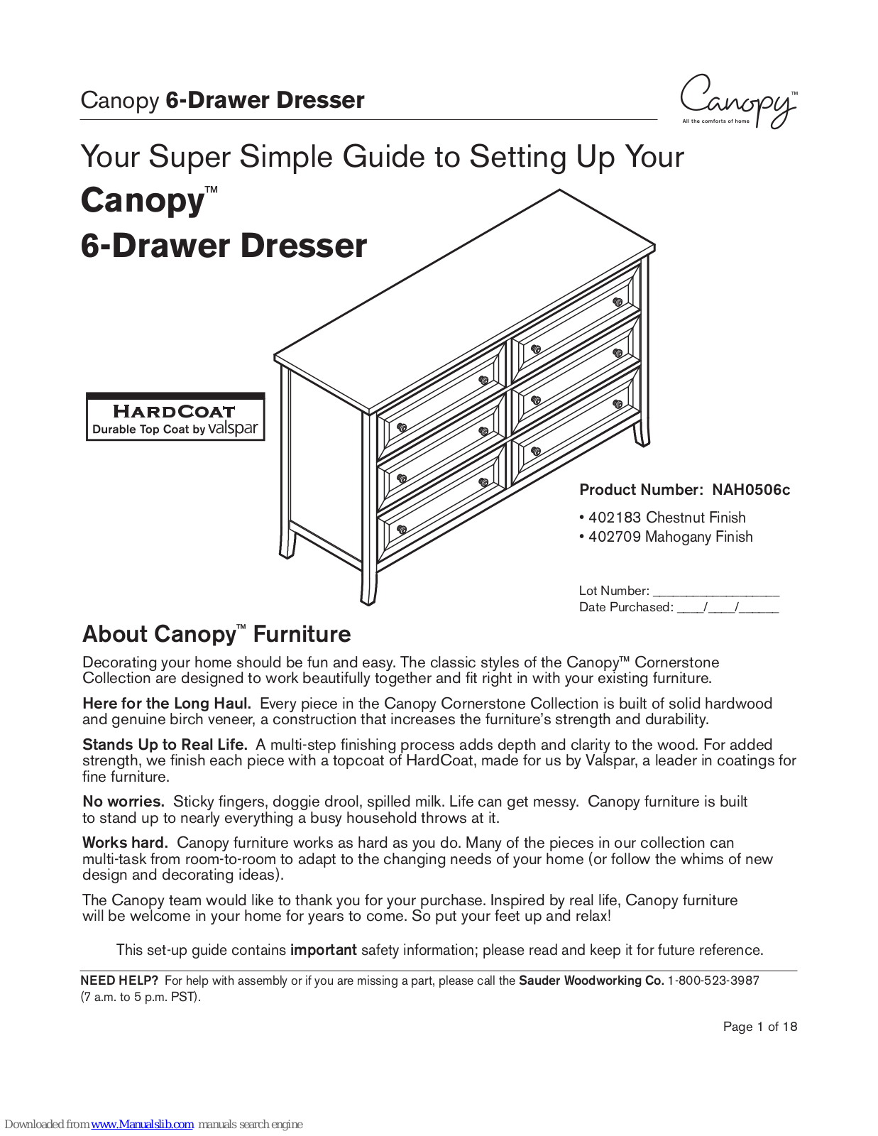 CANOPY NAH0506c User Manual - ManualMachine.com
