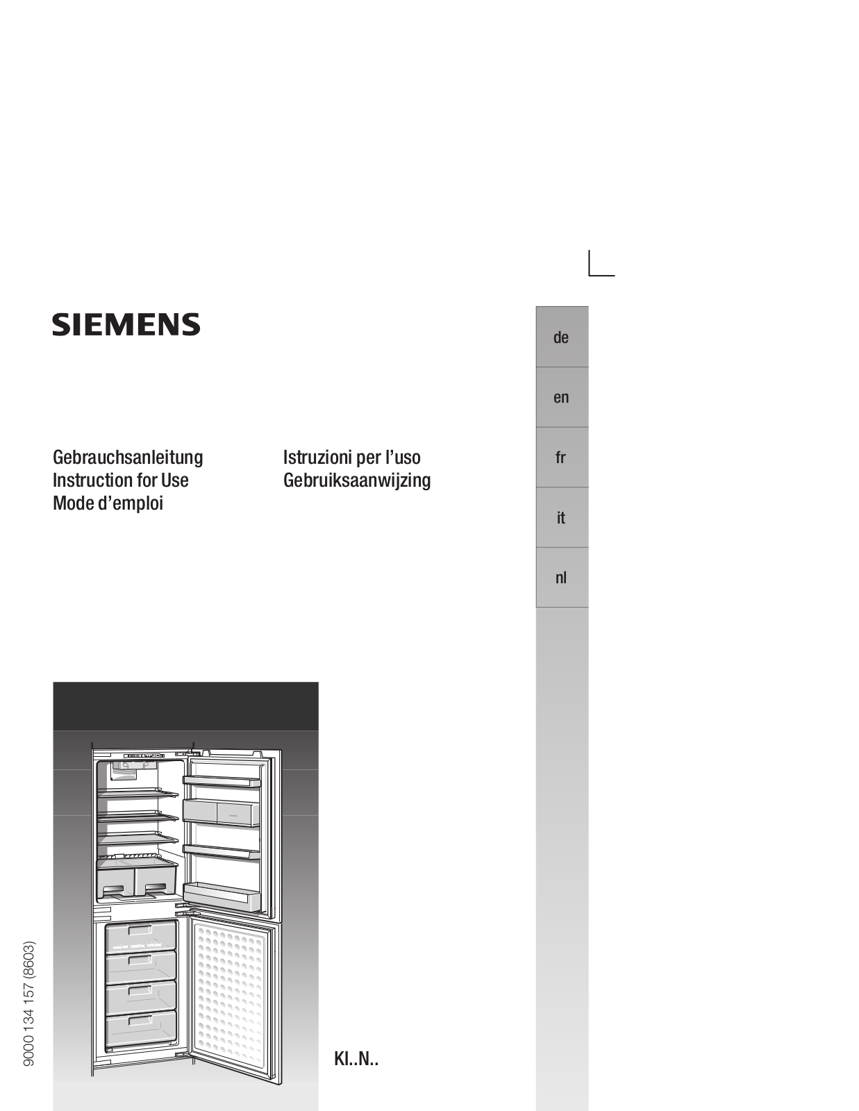 SIEMENS KI32NA40GB User Manual