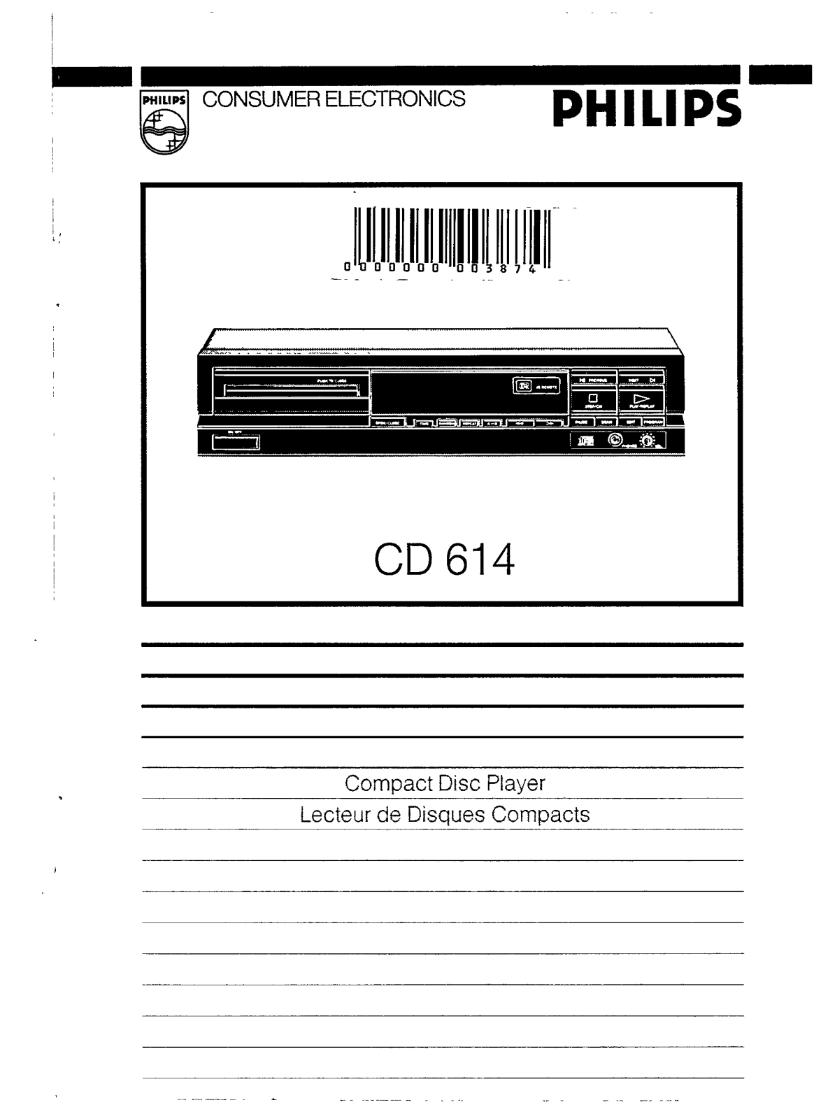 Philips CD614 User Manual