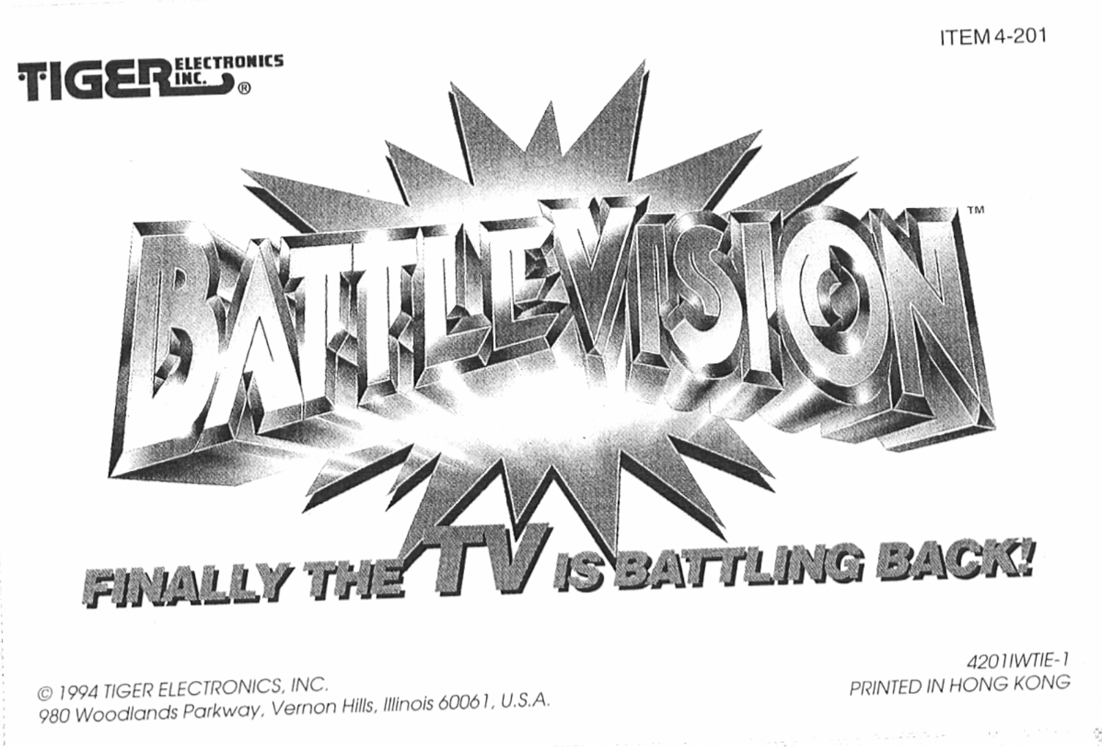 HASBRO Battlevision User Manual