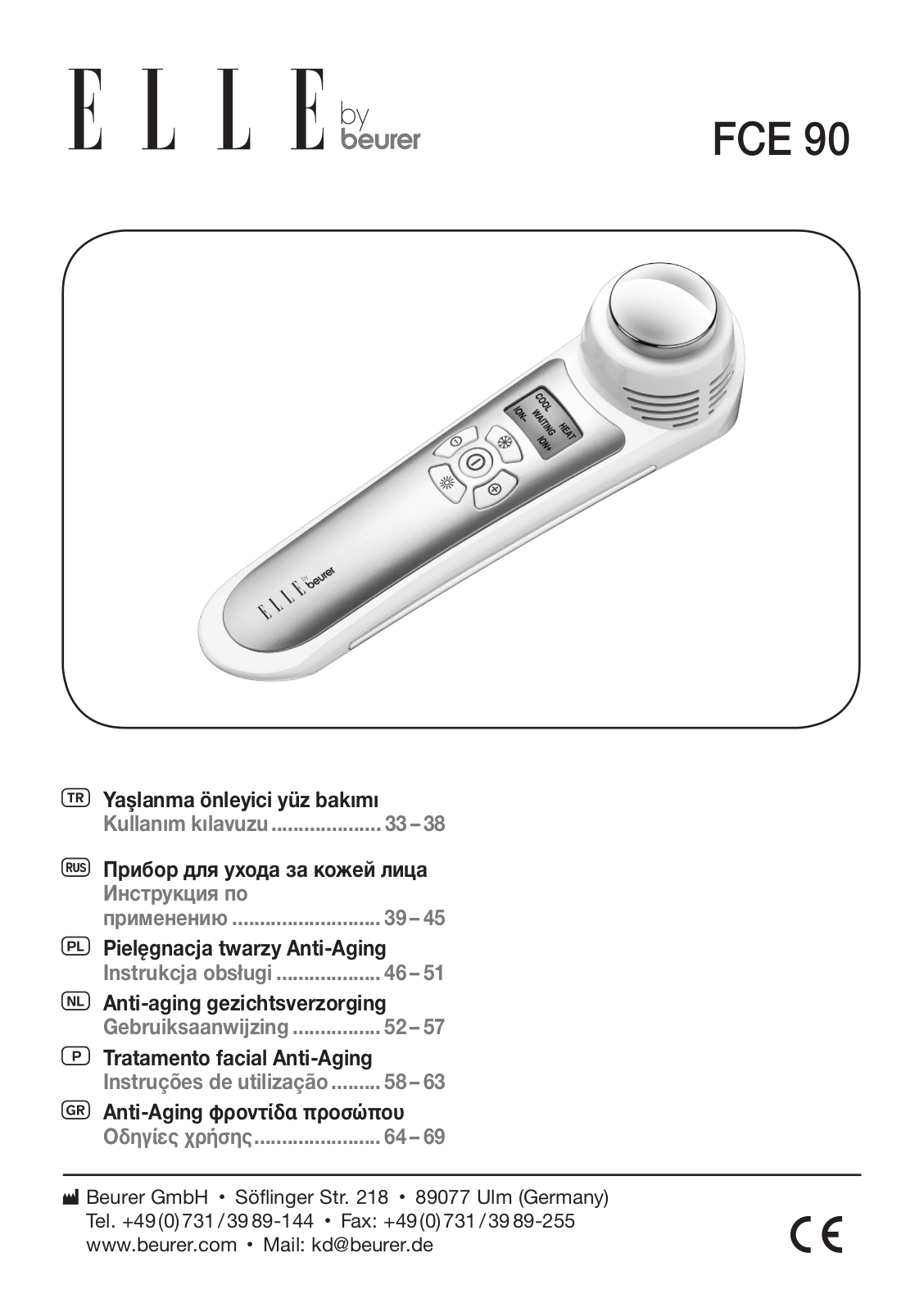 ELLE FCE 90 User manual