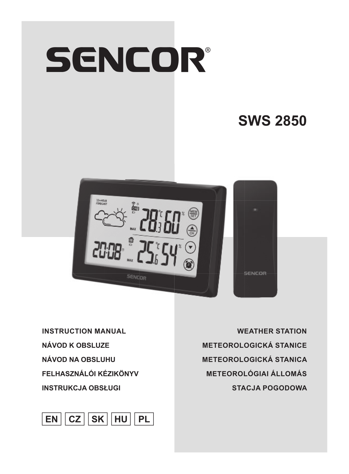 Sencor SWS 2850 User guide - ManualMachine.com