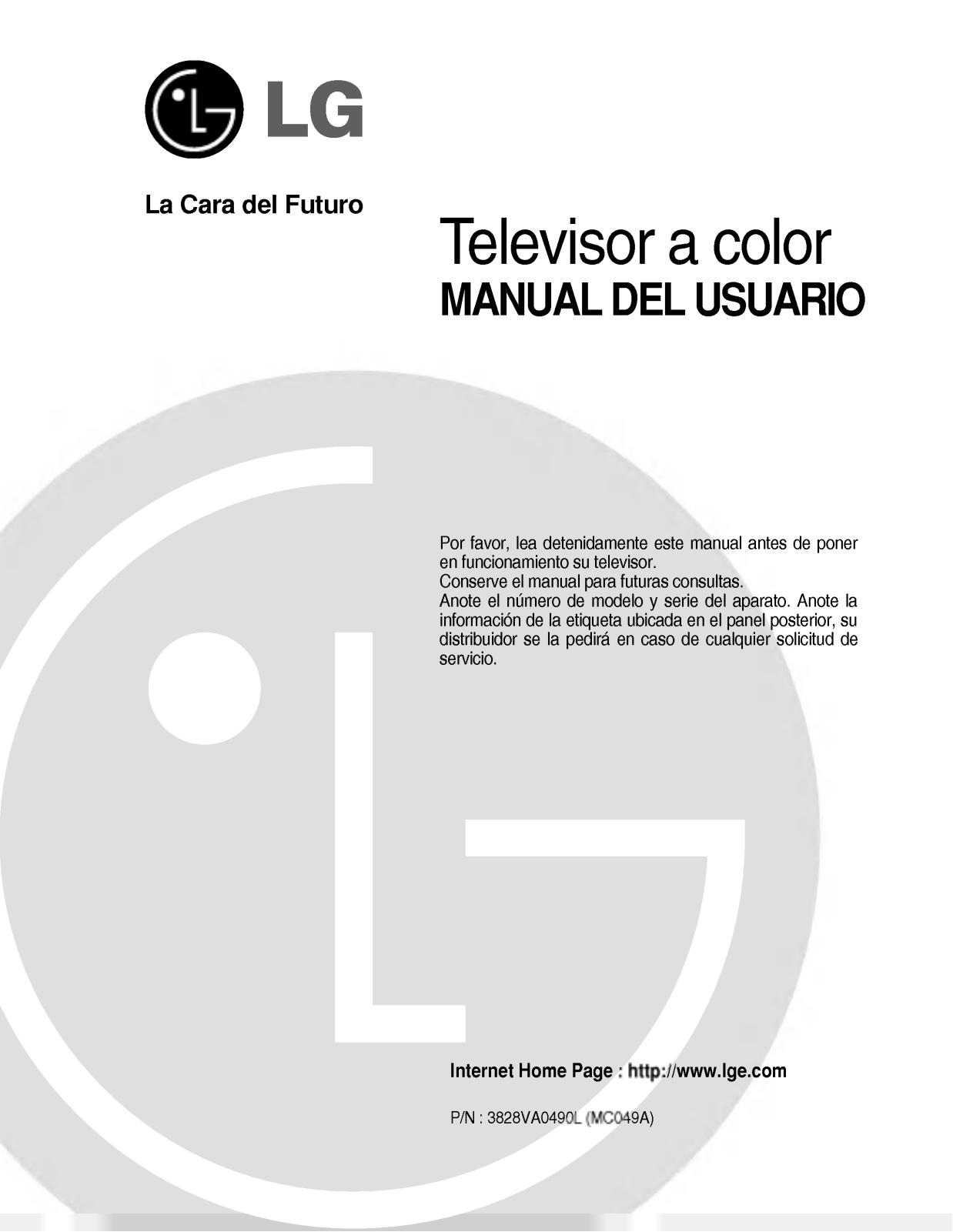 LG RP-29CC26 User Manual