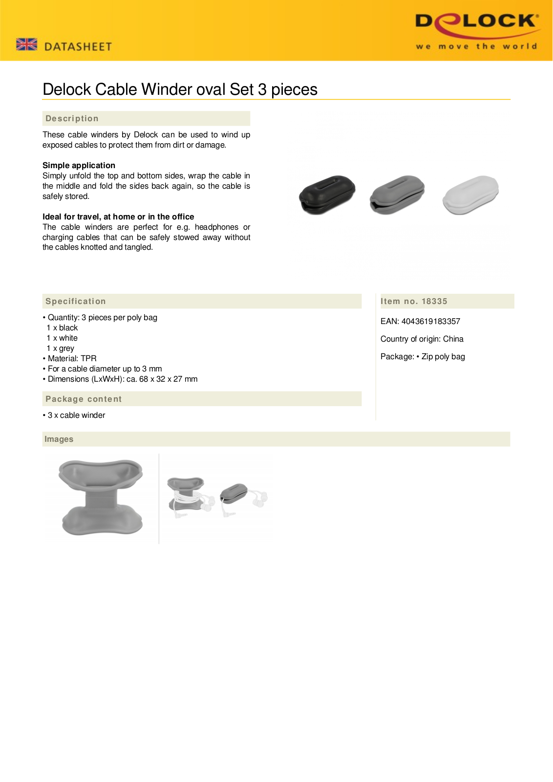 DELOCK 18335 Datasheet - ManualMachine.com