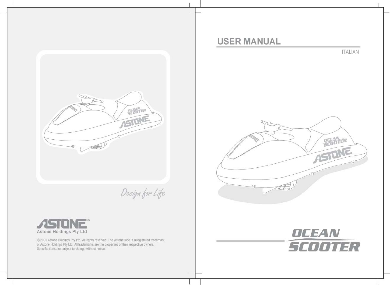 Astone Ocean Scooter User manual