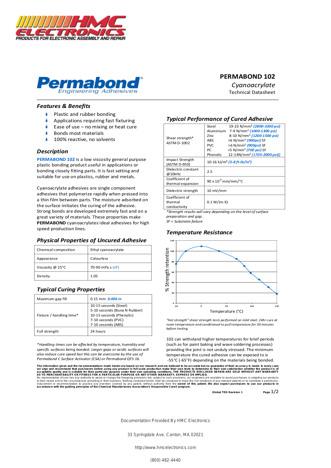 HMC Electronics 102-1 User Manual