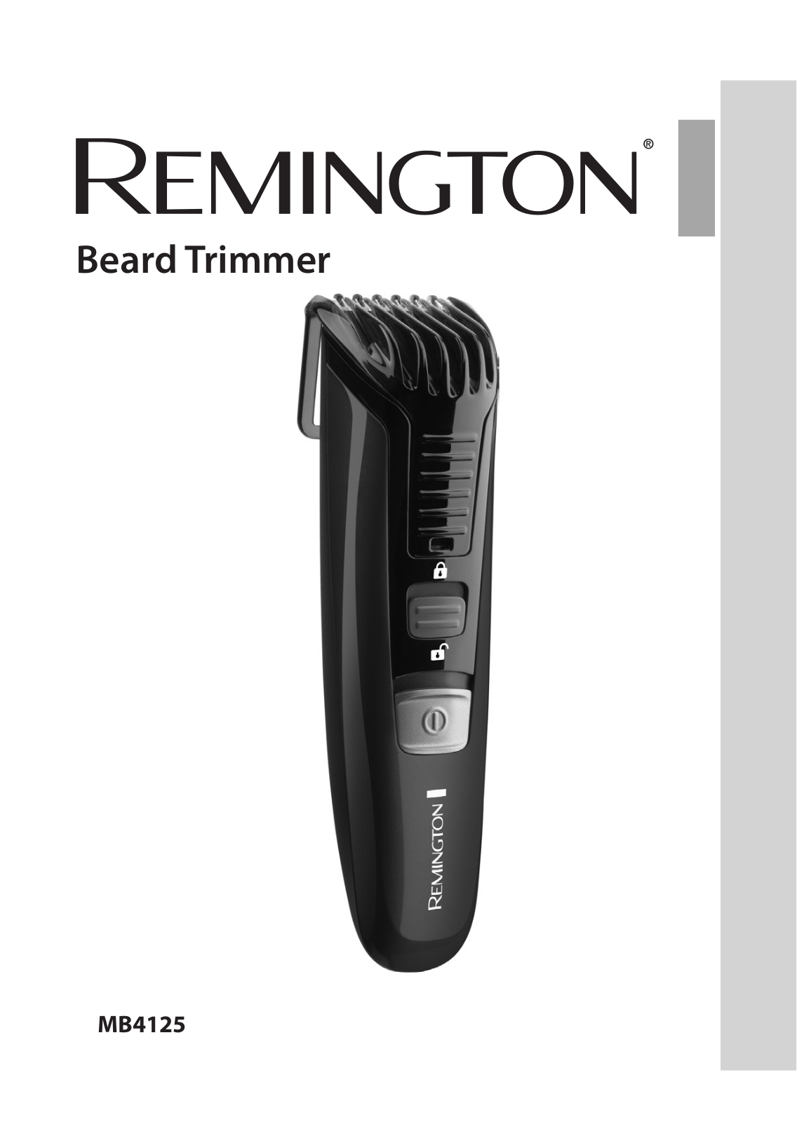 Remington MB4125 User Manual