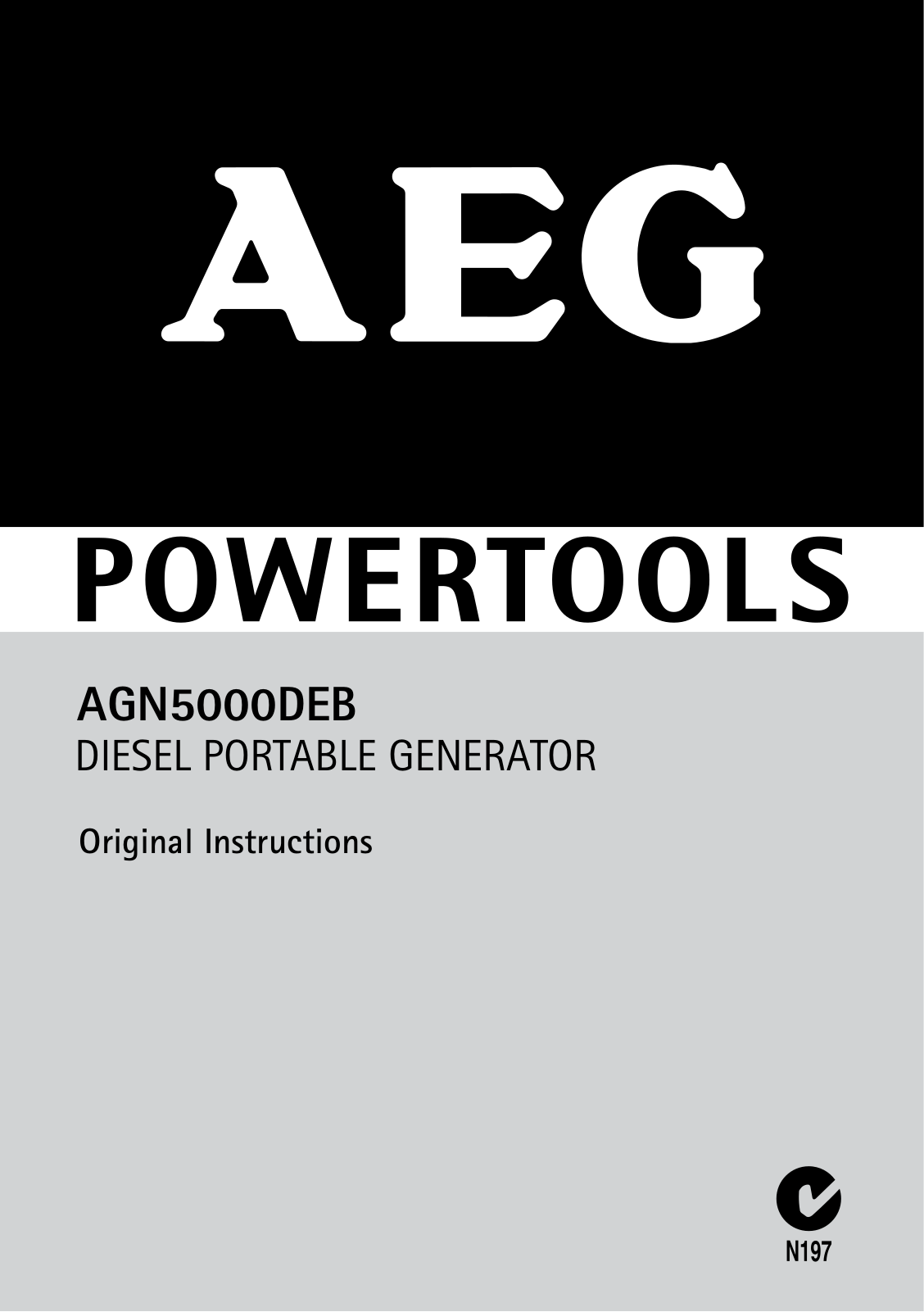 Aeg AGN 5000 DEB User Manual