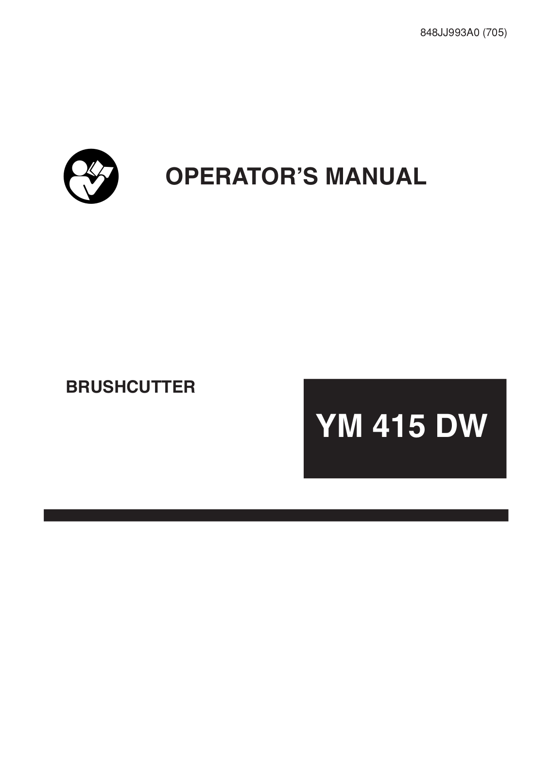 Zenoah YM 415 DW User Manual