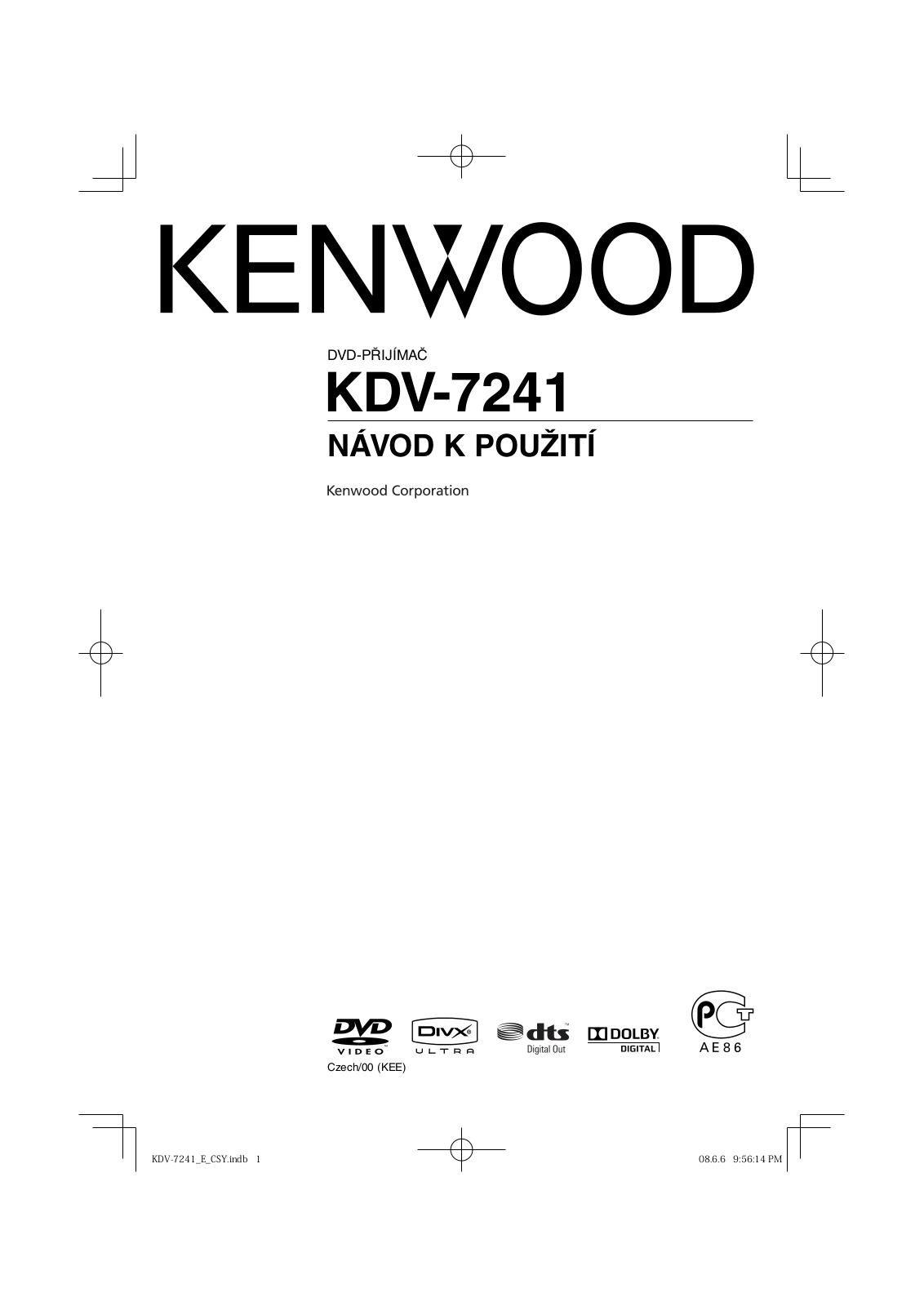 Kenwood KDV-7241 User Manual