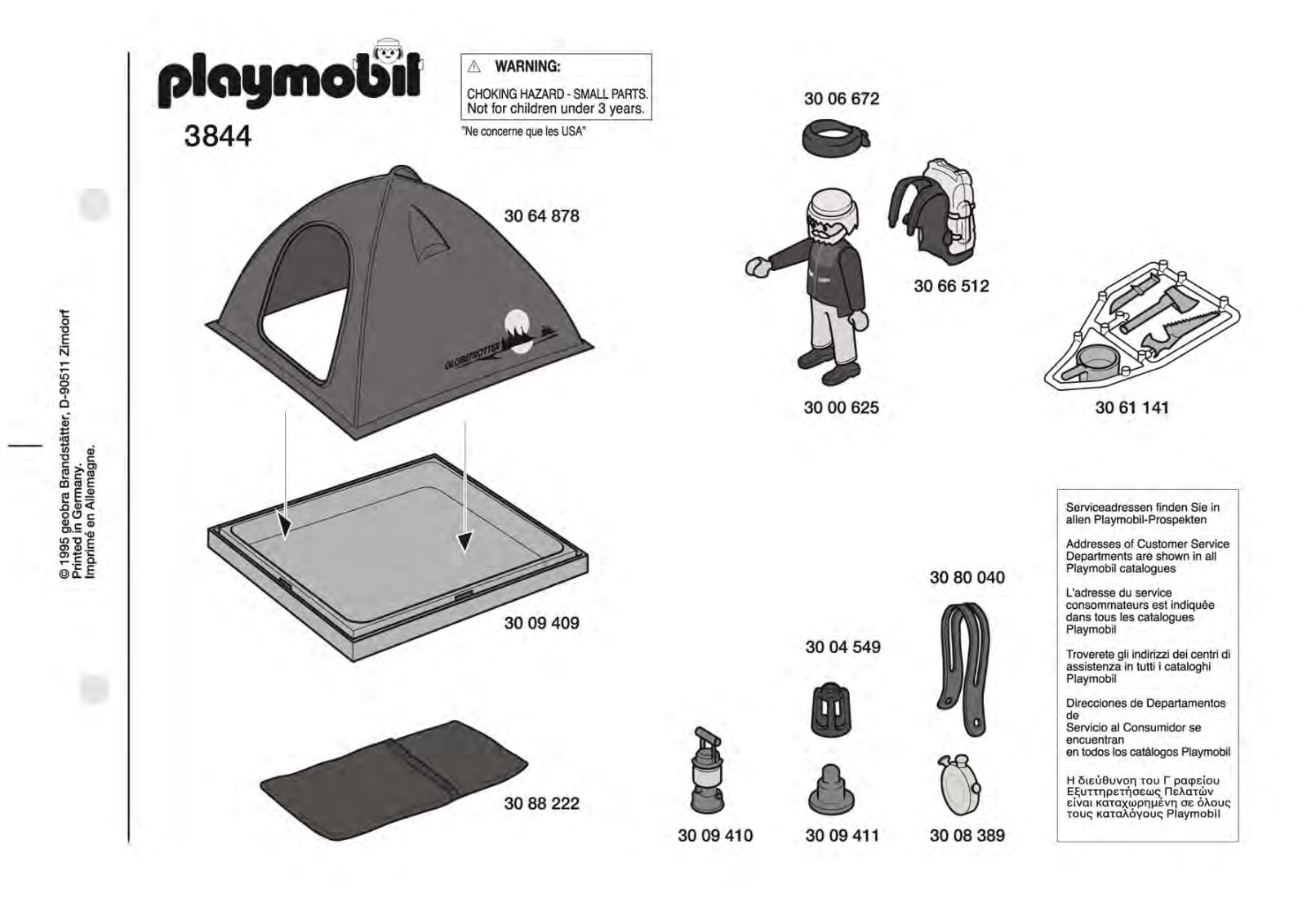 Playmobil 3844 Instructions