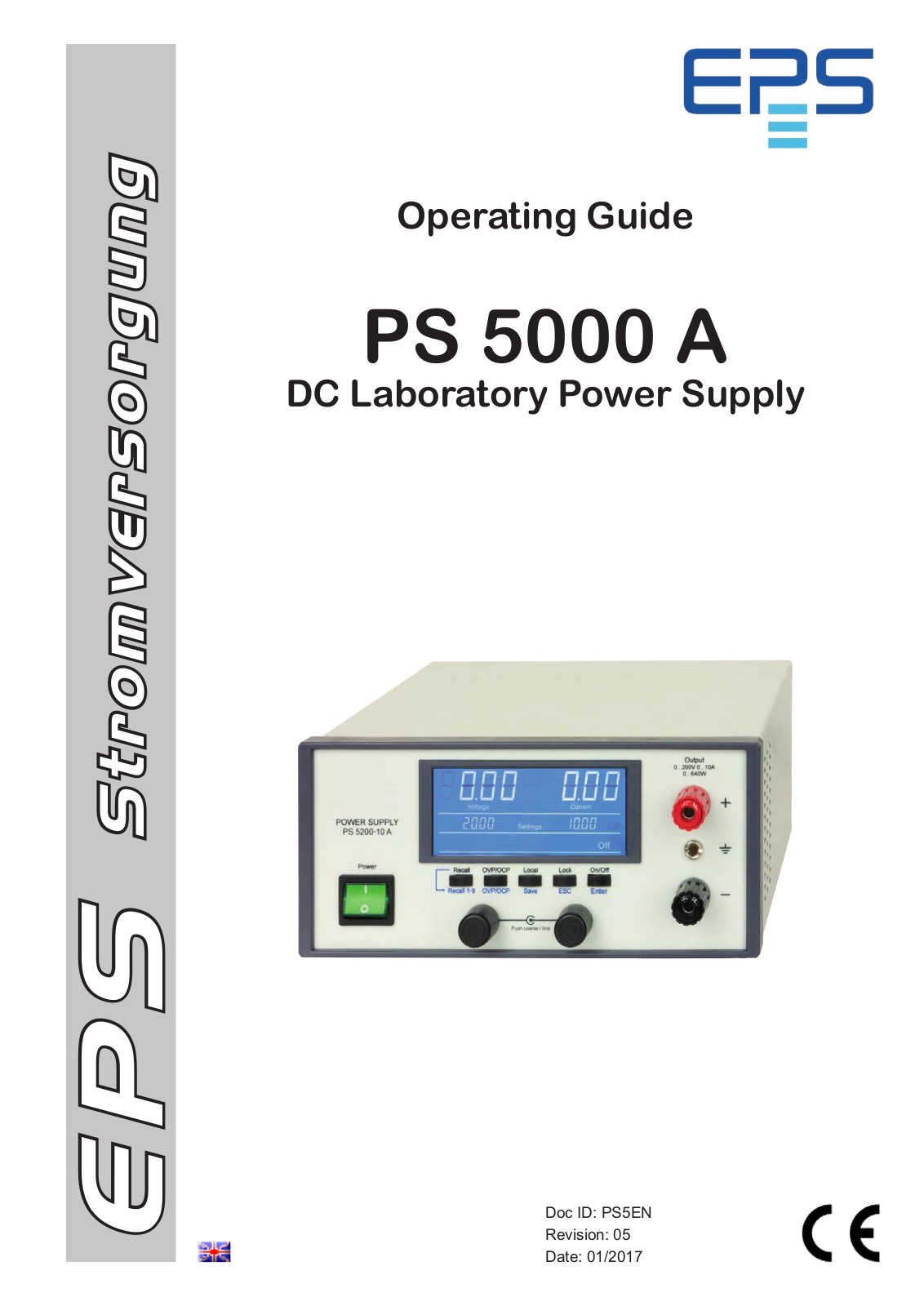 EPS Stromversorgung PS 5040-10 A, PS 5200-02A, PS 5080-05 A, PS 5040-20 A, PS 5200-04 A Operating Manual