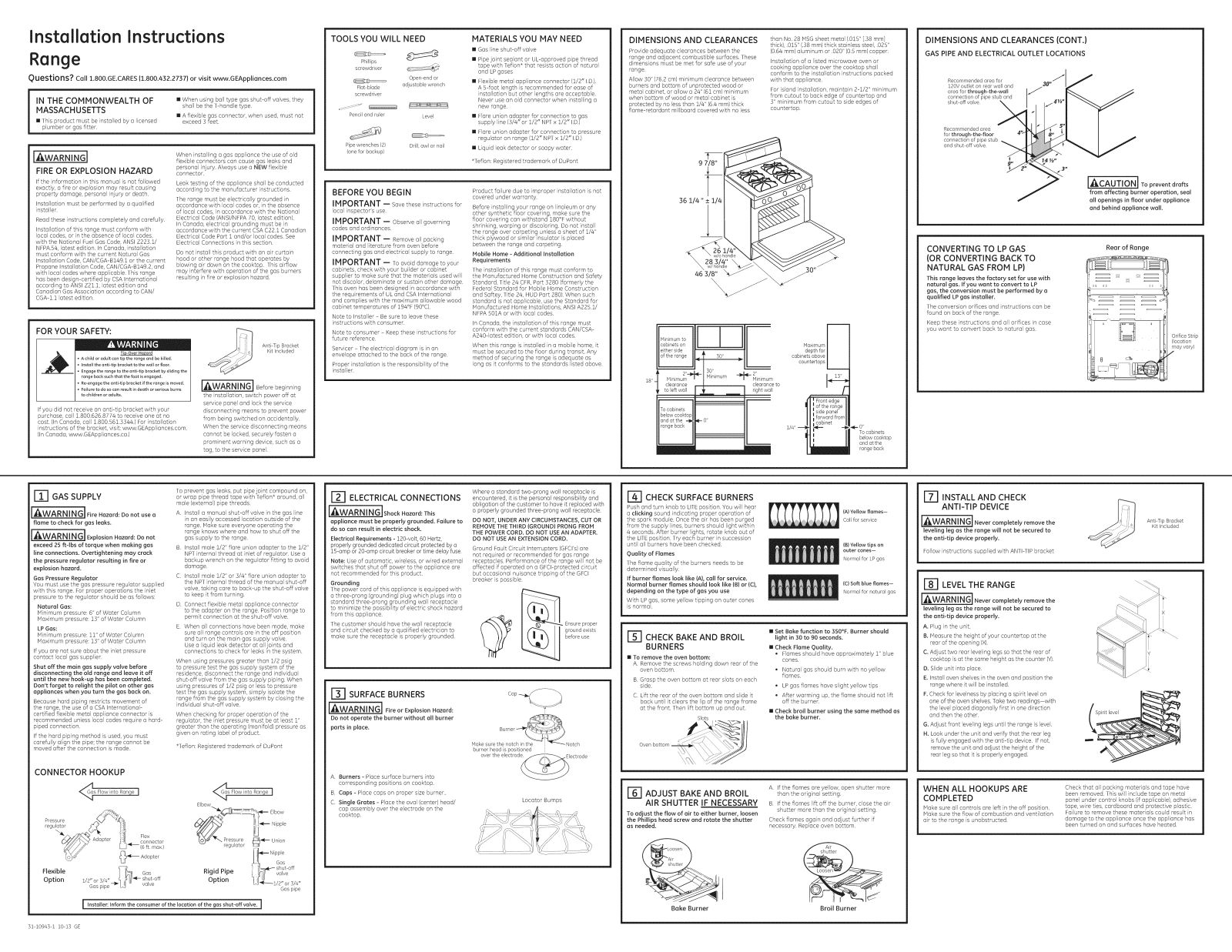 GE JGBP27DEM9WW Installation Guide - ManualMachine.com