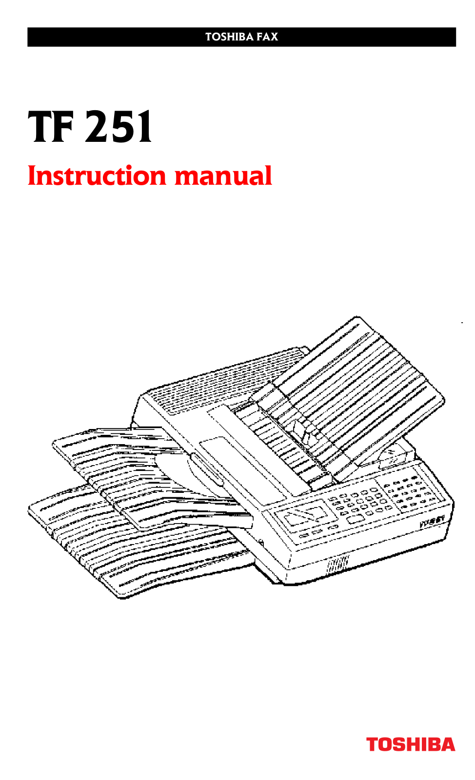 Toshiba TF 251 User Manual