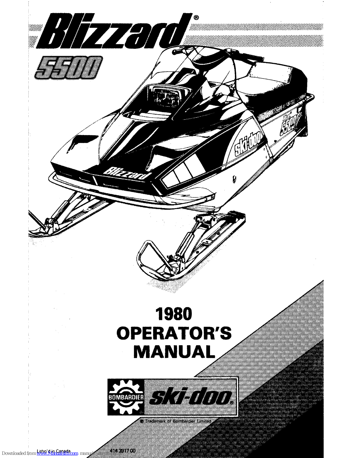 Blizzard 5500 Operator's Manual - ManualMachine.com