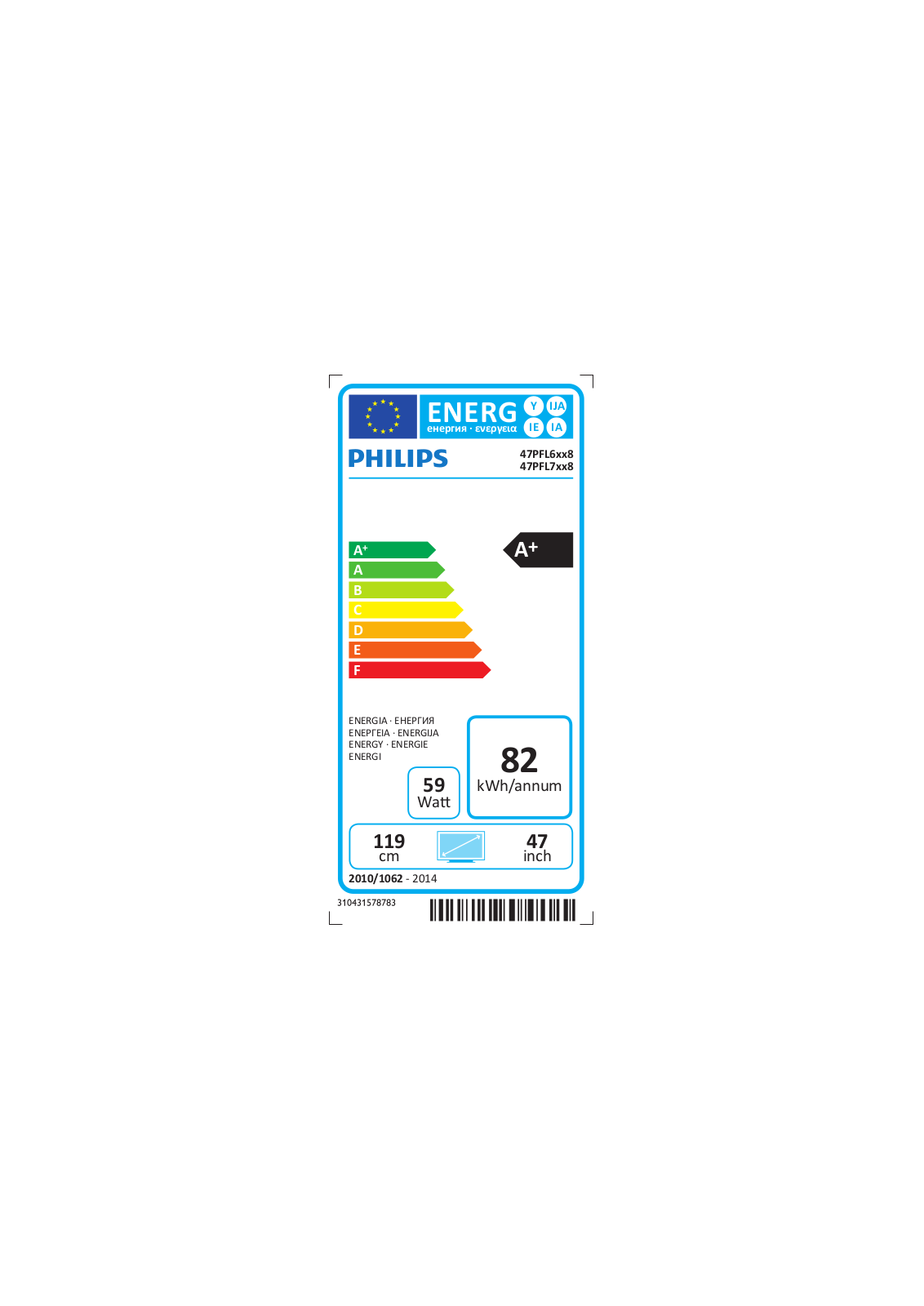 Philips 47PFL6158S User manual