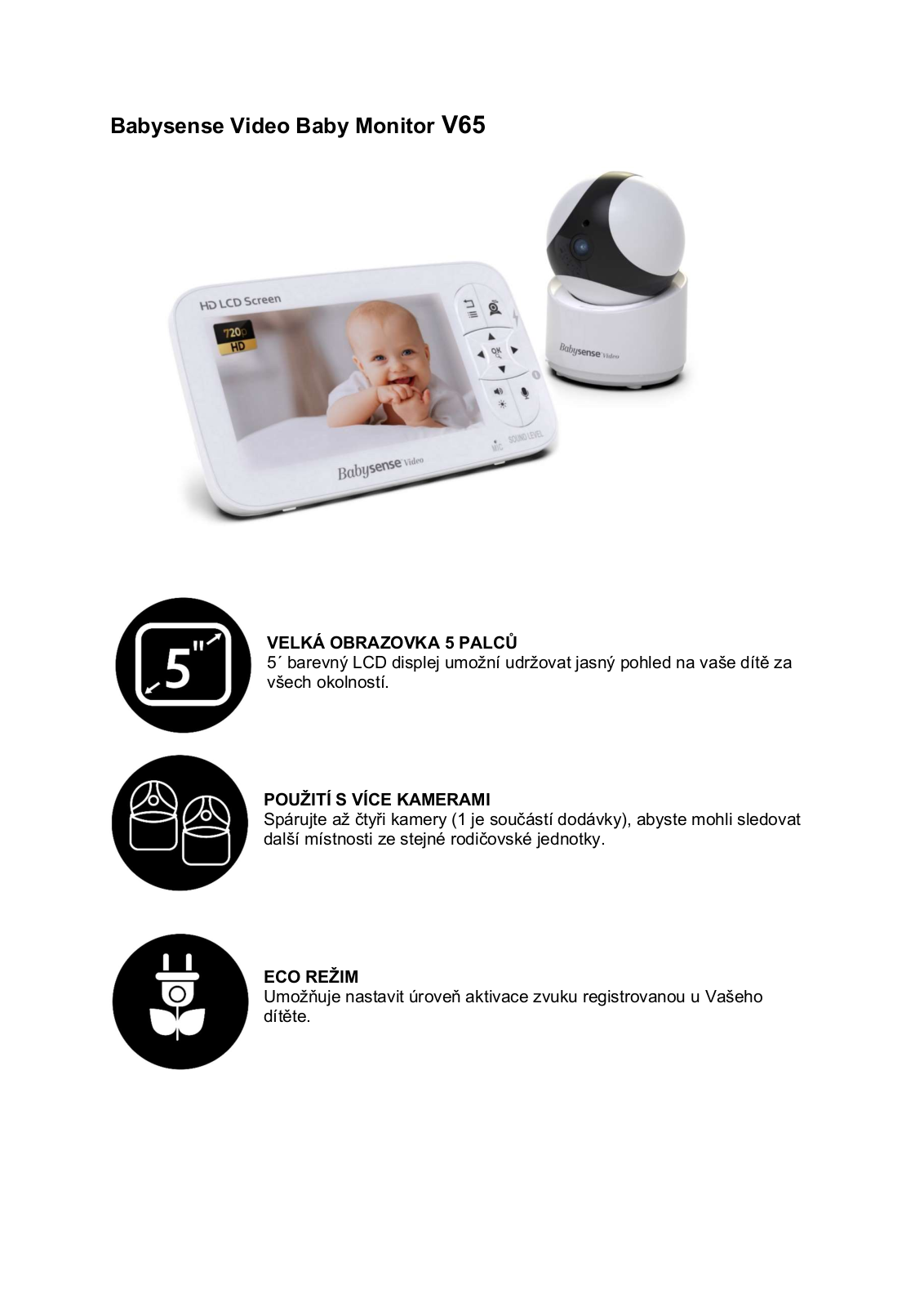 Babysense Video Baby Monitor V65 User Manual