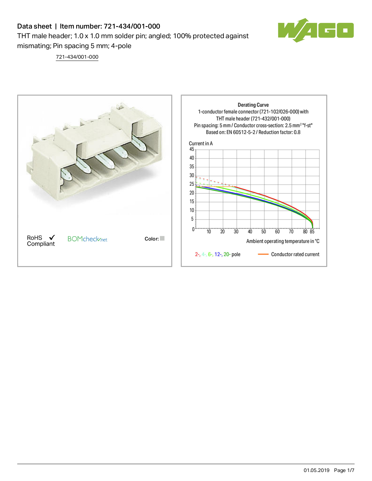 Wago 721-434/001-000 Data Sheet