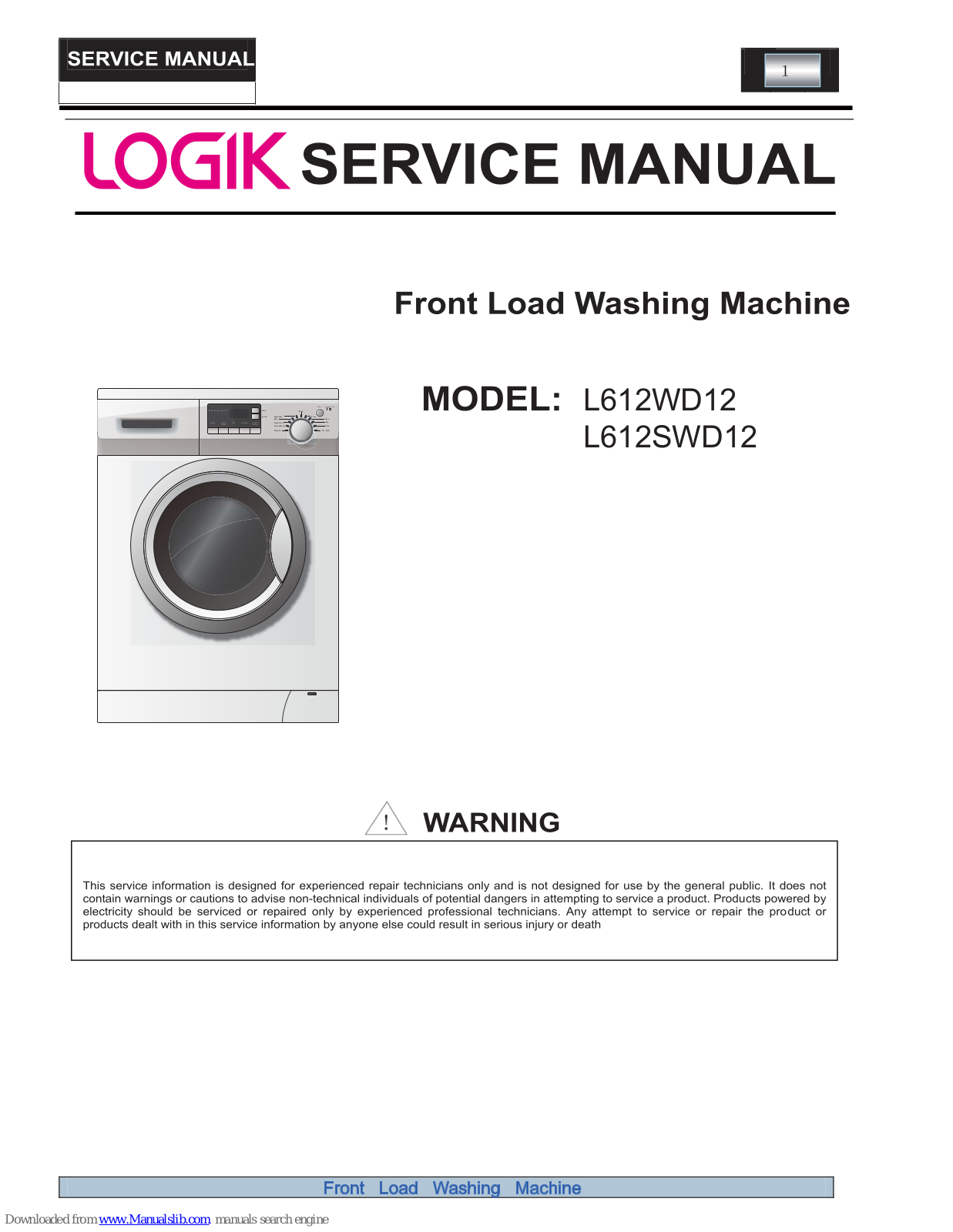 Logik L612WD12, L612SWD12 Service Manual