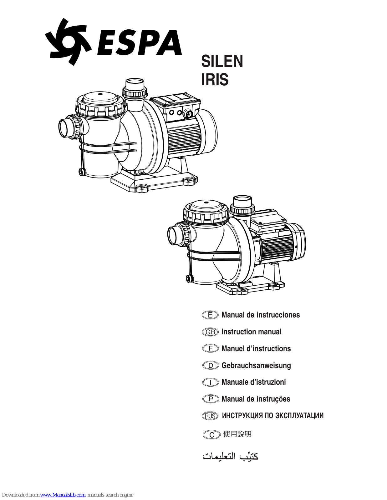 Espa SILEN 100M, IRIS 1000M, Silen2, SILEN Series, IRIS Series Instruction Manual