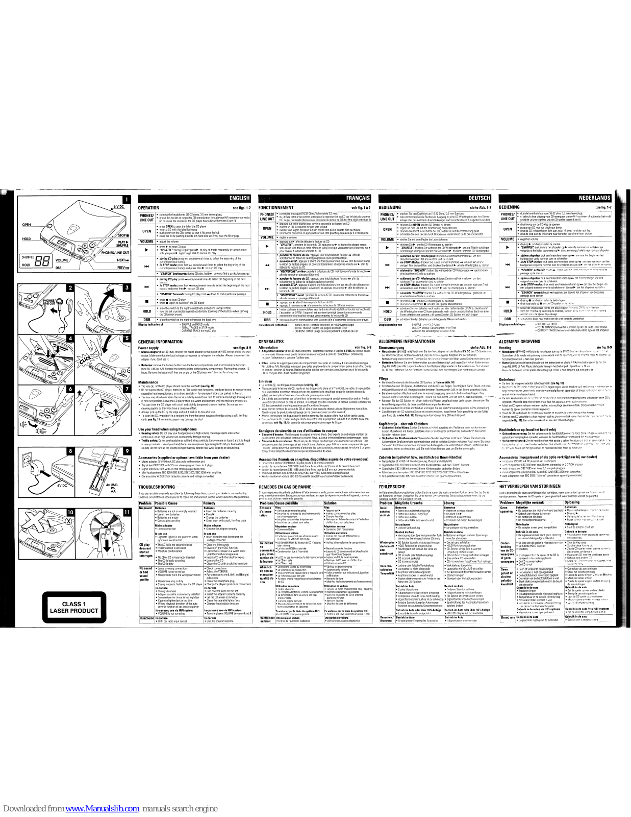 Magnavox AZ6831 - Cd Portable, AZ6831 User Manual