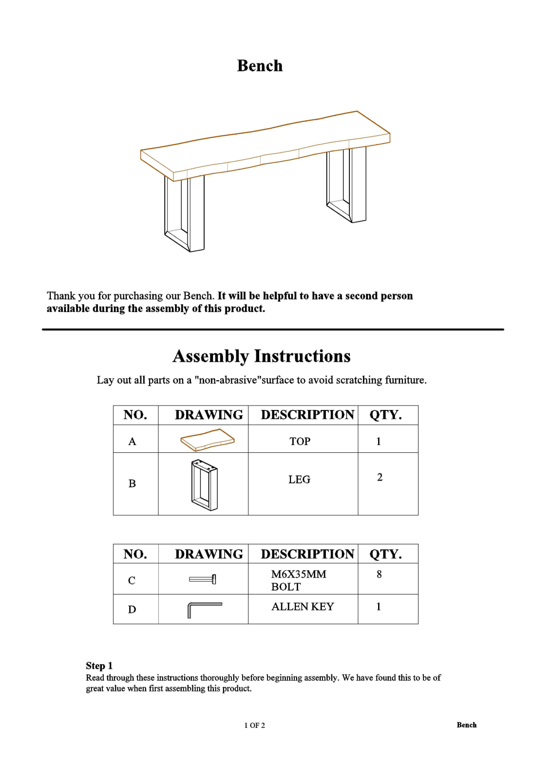 Foundstone W007497919 Installation & Assembly - ManualMachine.com