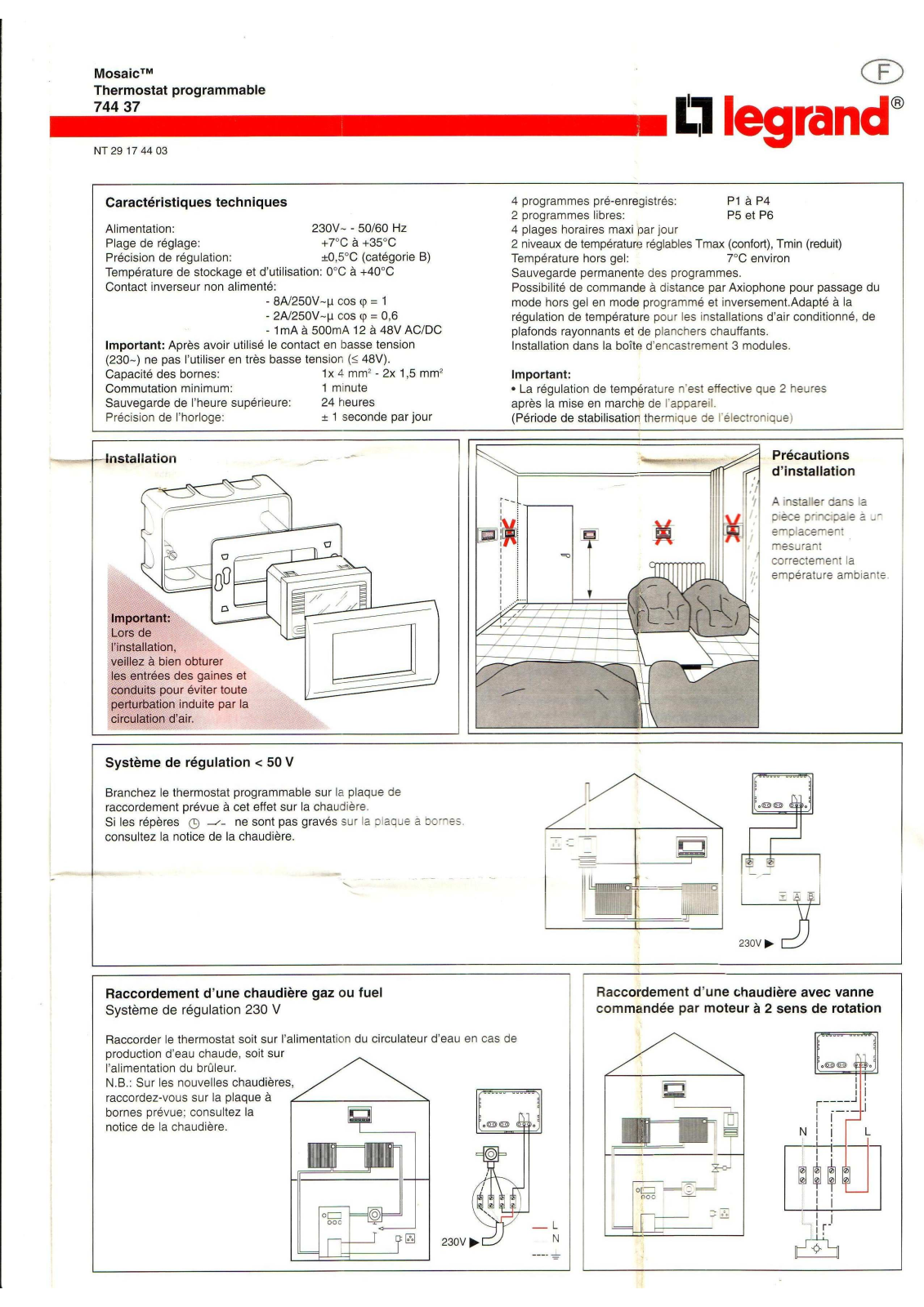 LEGRAND 744 37 User Manual