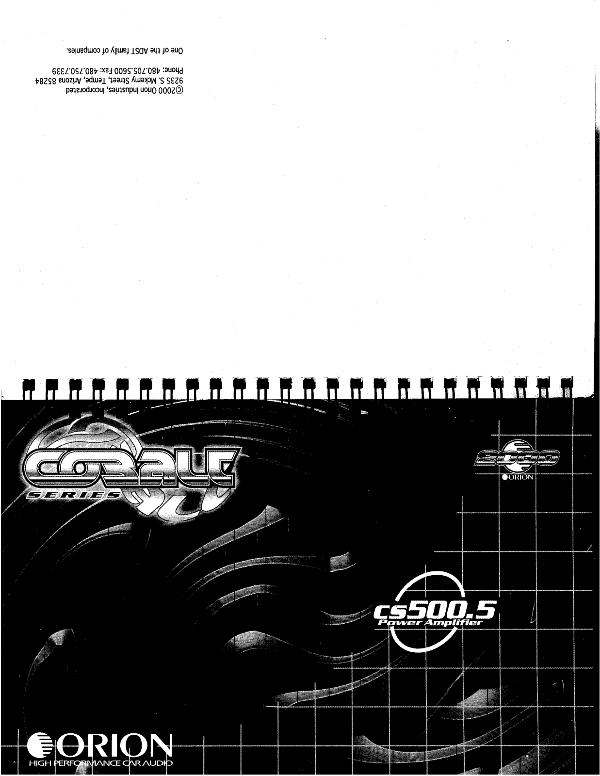 Orion CS500.5 User Manual